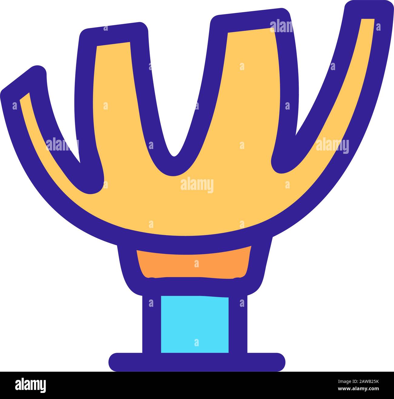 Singapur-Symbol-Vektor. Isolierte Darstellung des Kontursymbols Stock Vektor