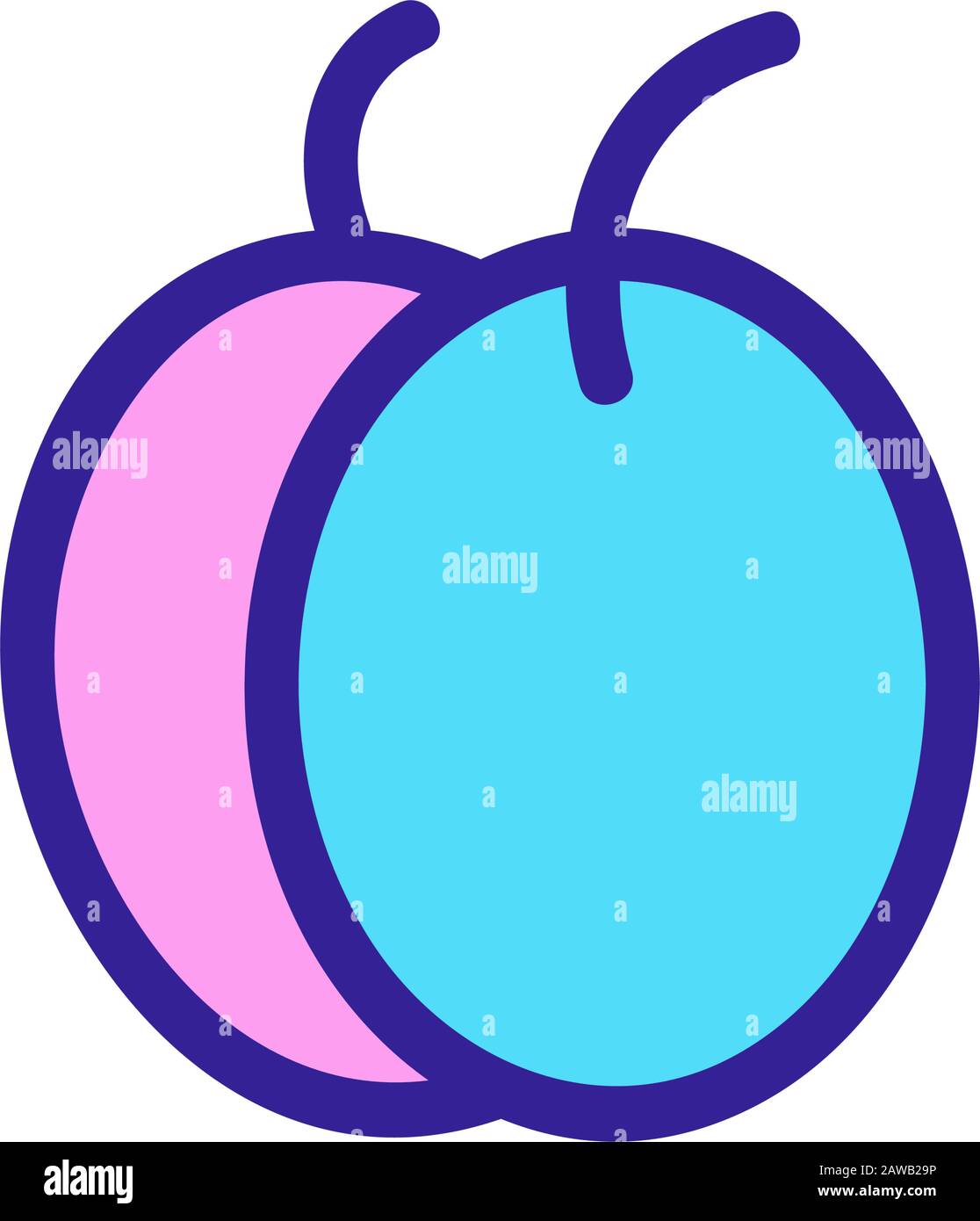 Entleeren der Vektor icon. Isolierte Kontur symbol Abbildung Stock Vektor