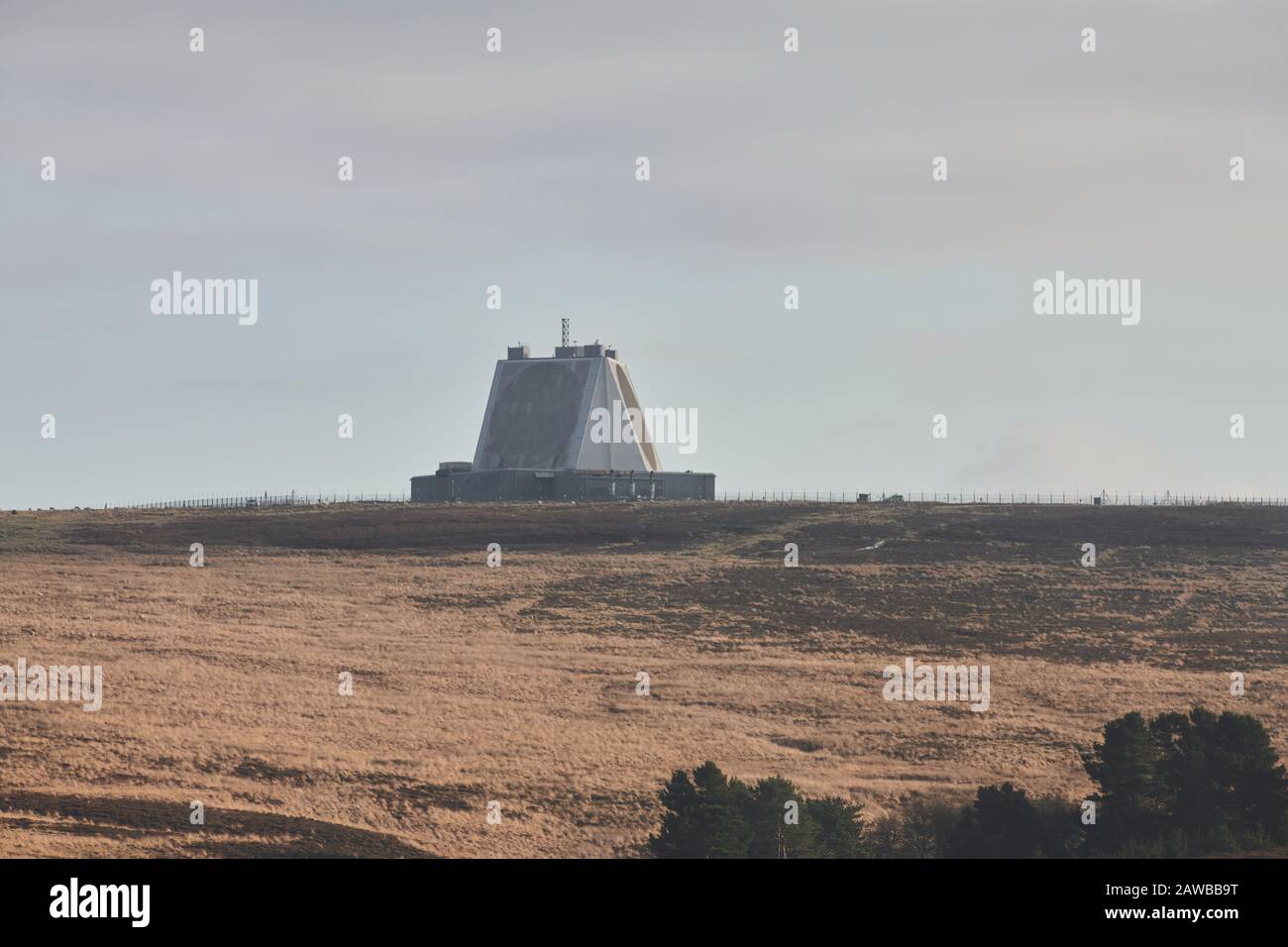 Fylingdales RAF Raketenabwehrstation auf den North Yorkshire Moors, Yorkshire, England Großbritannien Stockfoto