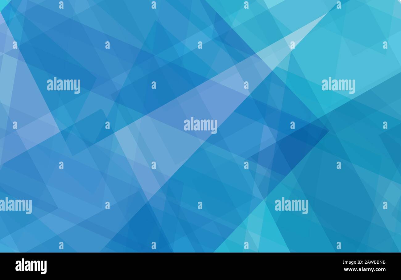 Abstrakter blau-grüner und weißer Hintergrund, Dreiecke und abgewinkelte Formen, mehrschichtiges Liniendesign, glattes Texturdesign, geometrischer Hintergrund Stockfoto