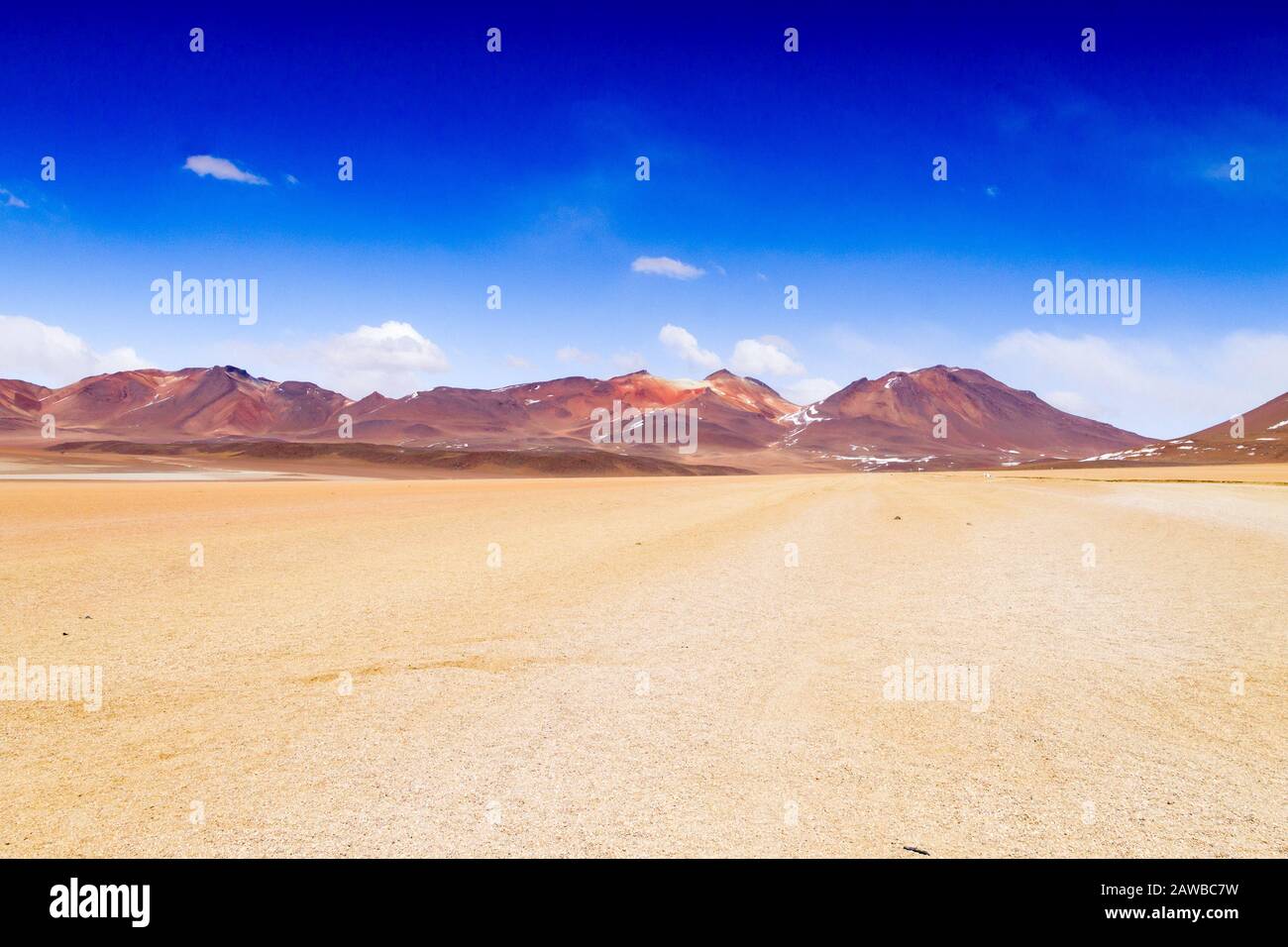 Bolivianischen Landschaft, Salvador Dali Desert View. Schöne Bolivien Stockfoto