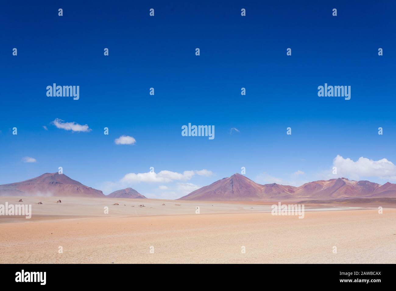 Bolivianischen Landschaft, Salvador Dali Desert View. Schöne Bolivien Stockfoto