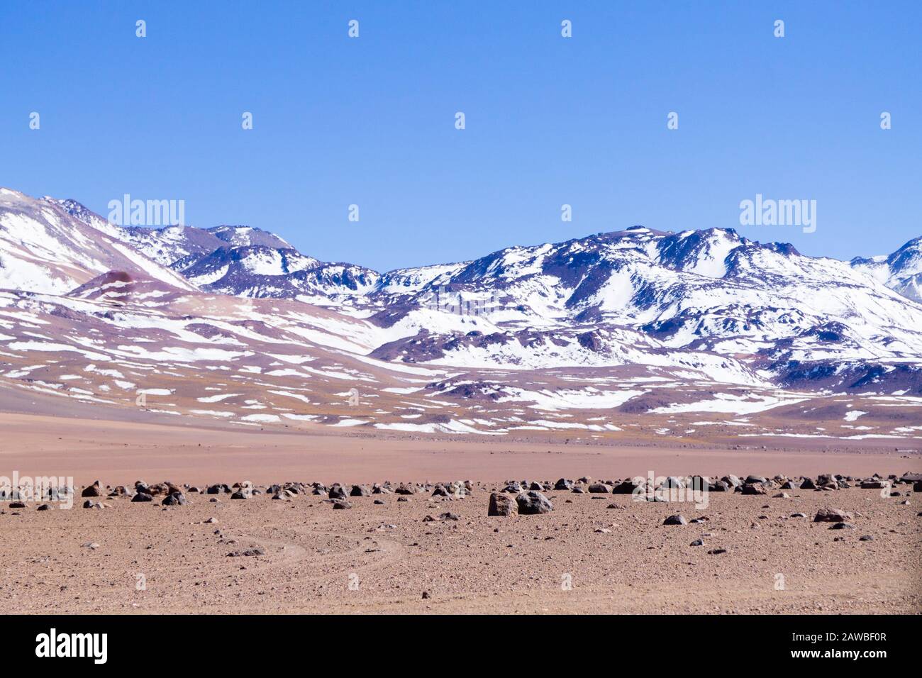Bolivianischen Landschaft, Salvador Dali Desert View. Schöne Bolivien Stockfoto