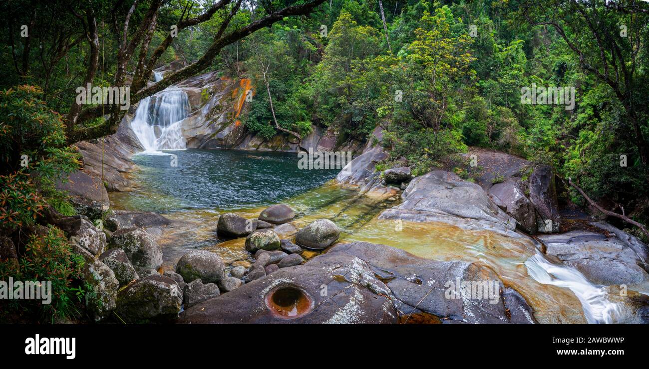 Josephinische Wasserfälle, Wooroonooran-Nationalpark, Nord-Queensland, Australien Stockfoto