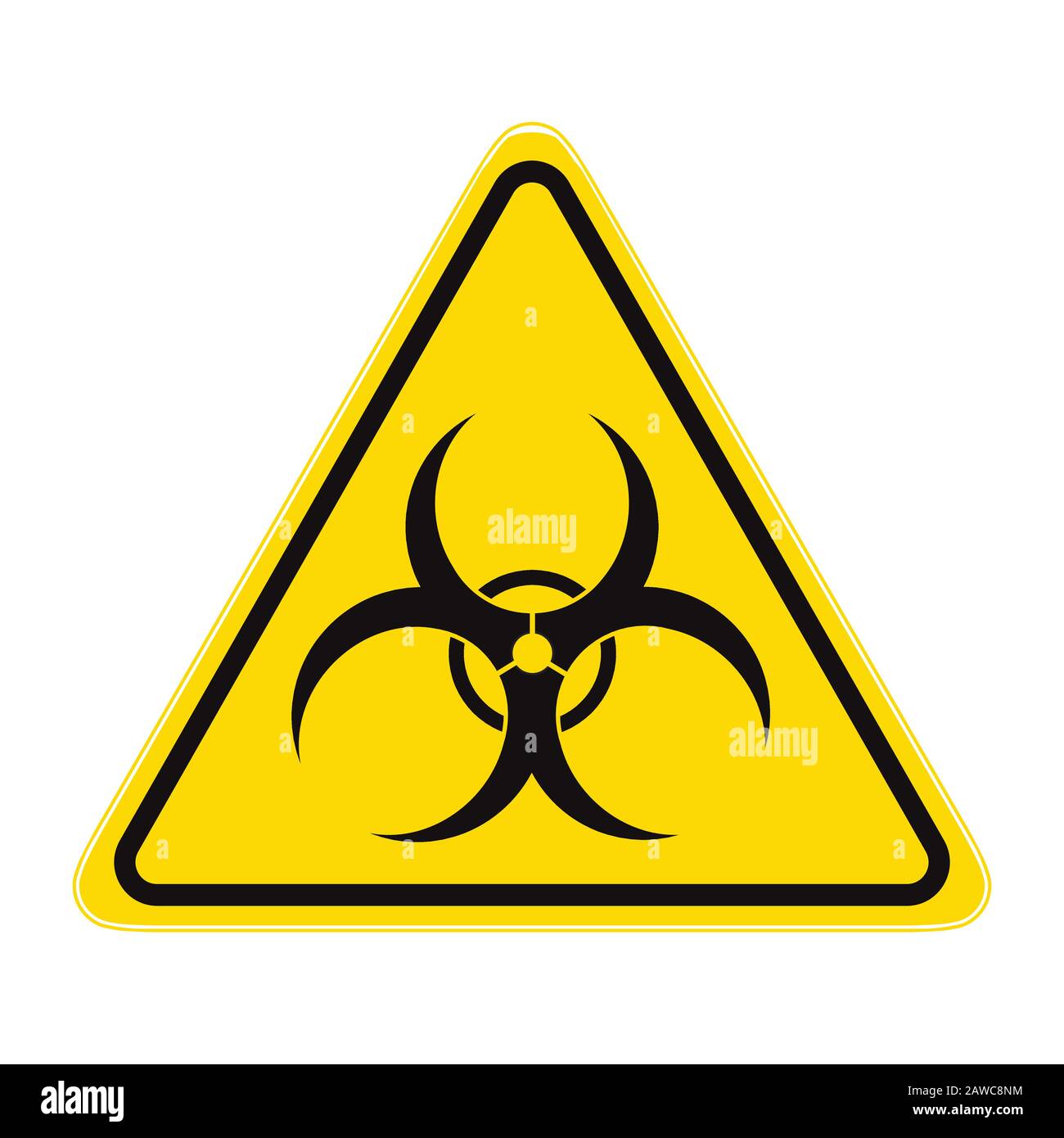 Warnschilder, Bio Hazard, Virus Stock Vektor