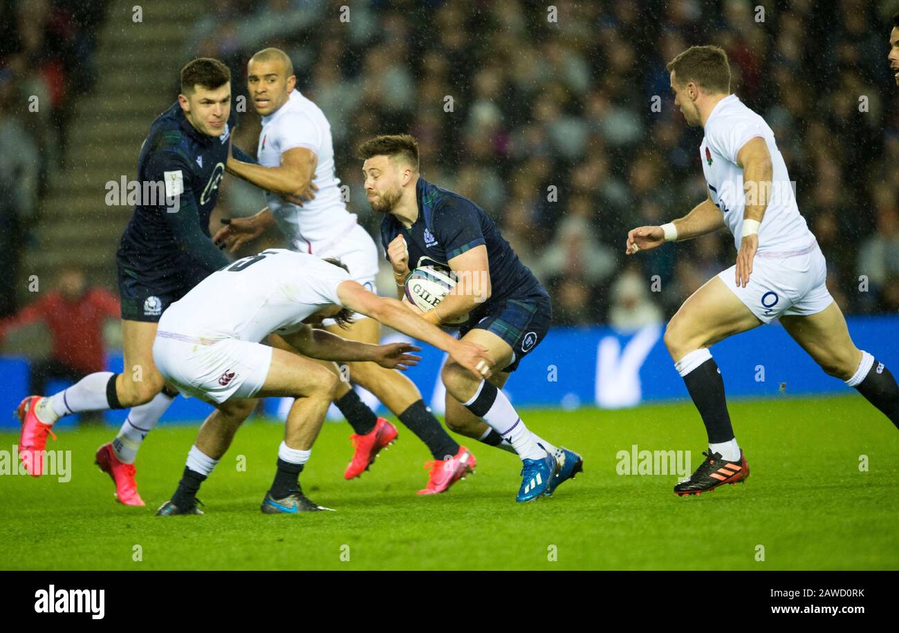 Edinburgh, Schottland, Großbritannien. Februar 2020. Edinburgh, Schottland, Großbritannien. Guinness Six Nations Test: Schottland gegen England. Kredit: Ian Rutherford/Alamy Live News Stockfoto