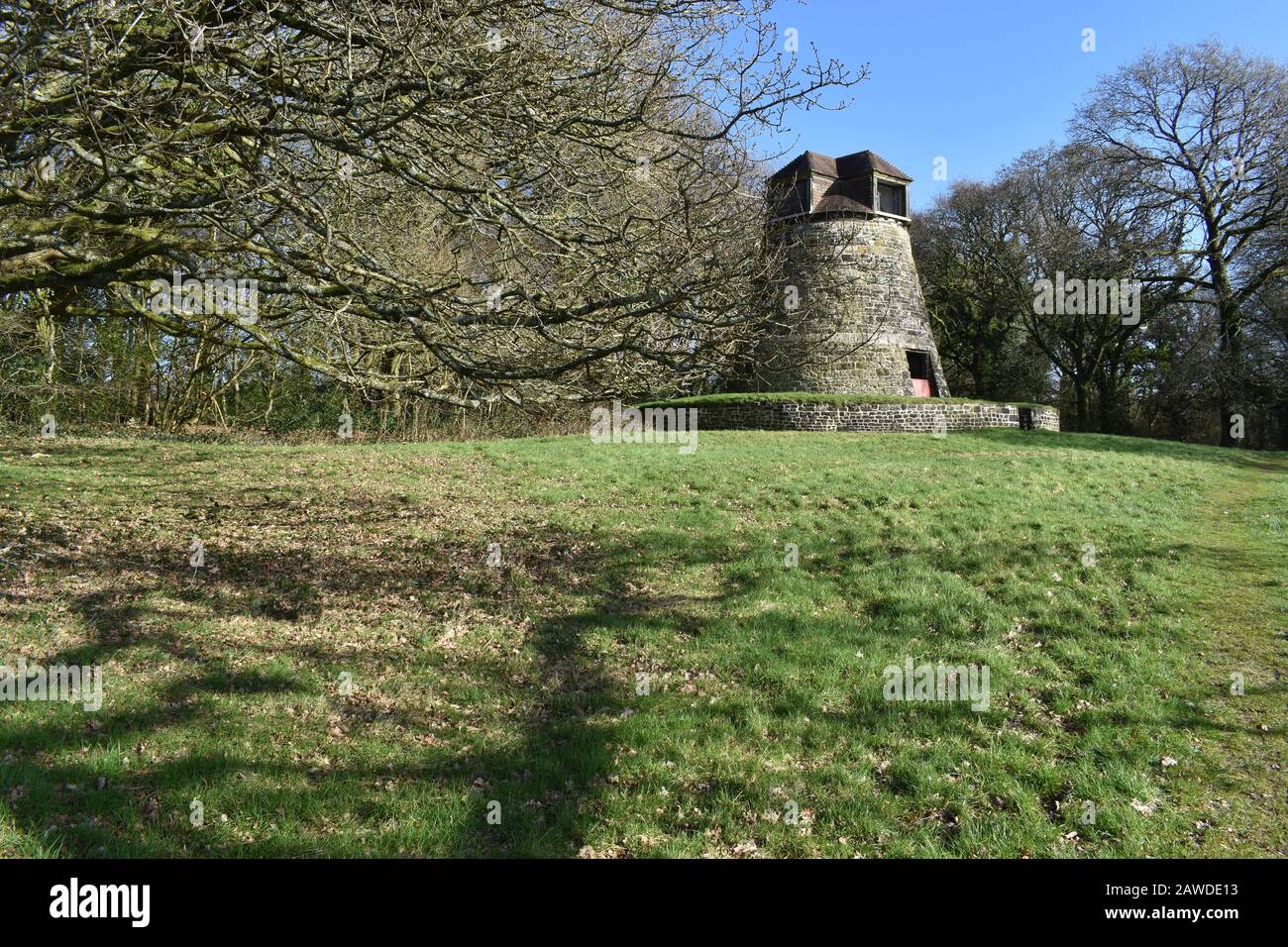 Alte Windmühle in East Knoyle, Wiltshire, Großbritannien Stockfoto