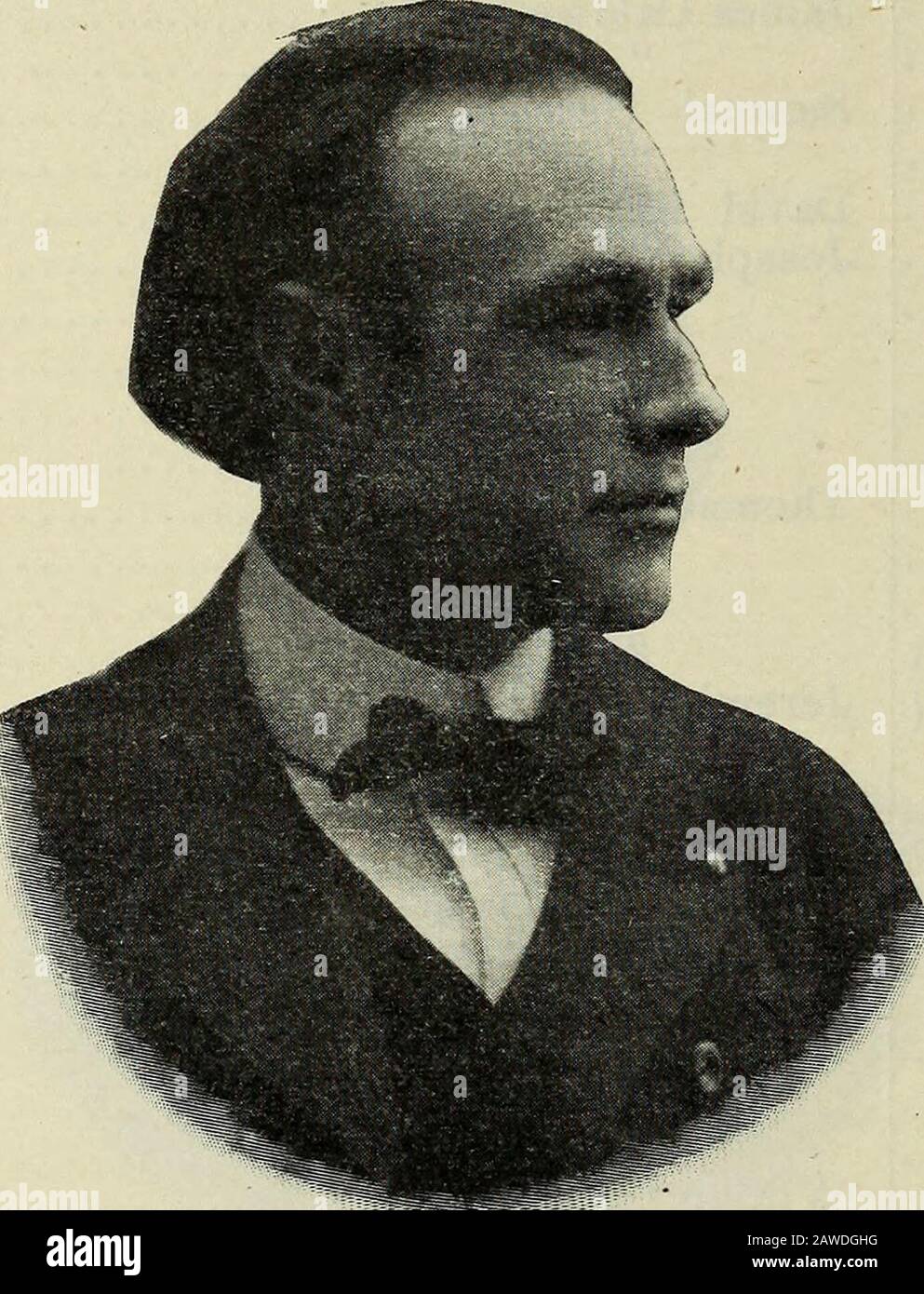 Die biografischen Annalen von Ohio, EIN Handbuch der Regierung und der Institutionen des Staates Ohio. ^Shelby 1883-1884. .. Benjamin L eFevre .. 1885-1886...1887-1888...1889-1890... Charles M. Anderson S. Yoder Darke. Allen.tt 1891-1892...1893-1894...1895-1896... M. Gantz Ferd. C. L ayton tt Miami. Auglaize.tt 1897-1898. .. George A. Marshall tt 1899-1900. .. R obert B. Gordon (t 1901-1902... (T tt FÜNFTER BEZIRK.Counties-^Trotz, Henry, Paulding, Putnam, Van Wert und Williams.. John S. SNOOK.Paulding, Ohio. John S. Snook, demokratischer Vertreter aus diesem Bezirk, wurde de-cembe geboren Stockfoto