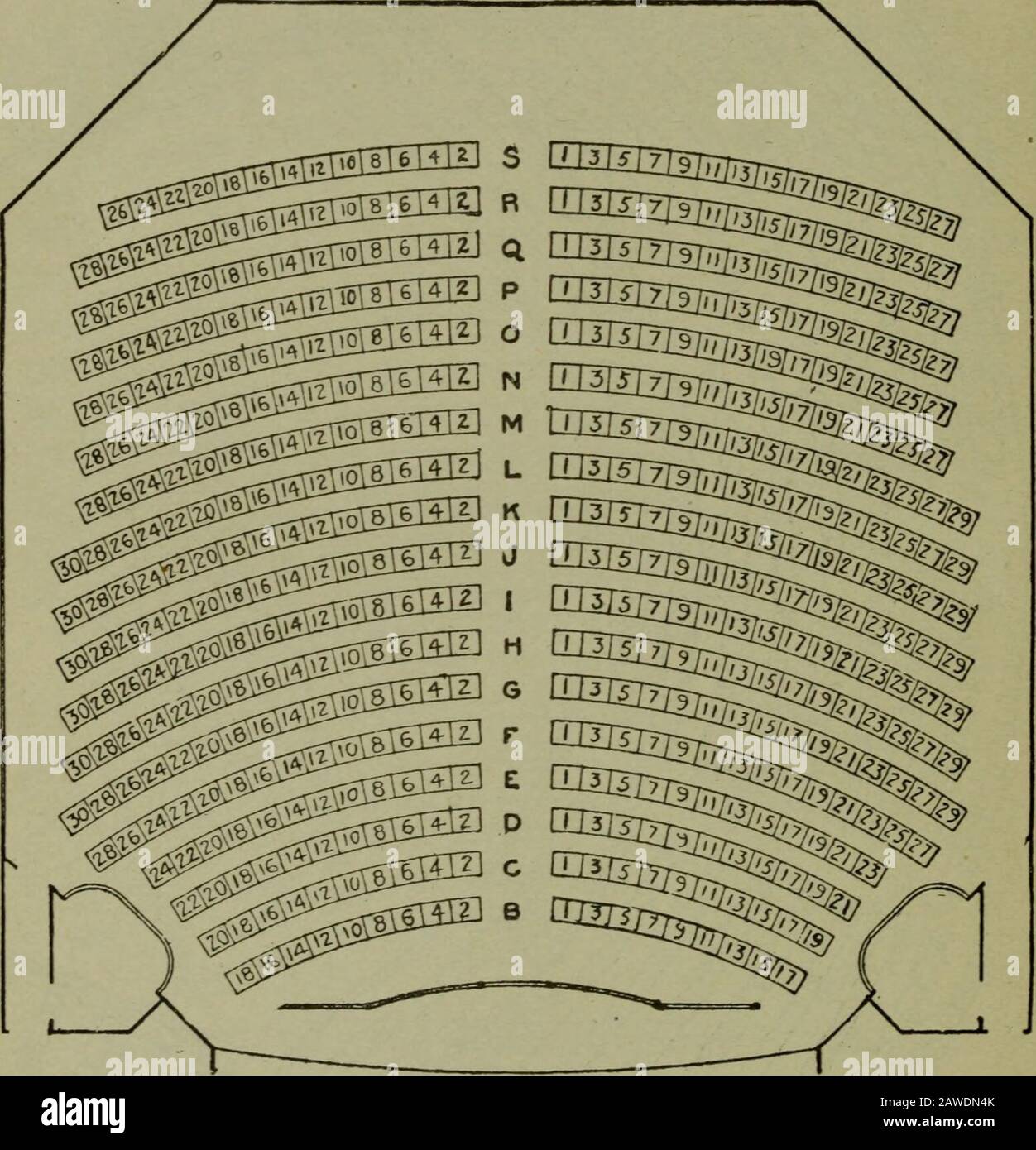 Das blaue Buch von Boston ..: Enthält ..Boston, Brookline, Cambridge, Chestnut Hill und Milton .. . 694 BOSTON BLAUES BUCH. BIJOU THEATER. ORCHESTER, PLATZ FÜR 472 BIJOU-THEATER. 69: BIJOU THEATER. I.: 3ZAT2 Stockfoto