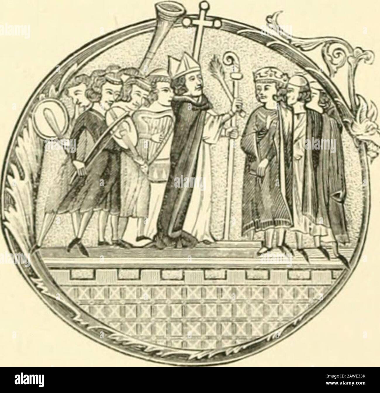Guillaume de Tyr et ses continuateurs, texte français du 13e siècle, revu et annoté par MPaulin Paris. M. Michaud, trop confiant dans les appré-ciations de Lebeau, nous semble avoir un peutrop loué dans cette cette circonstance la générositéde rompcrcr grec. Jean était resté longtempsdevant antioche sans faire le moindre pro-grès, et il eut tout sujet de se féliciter, quandle Prince dAntioche consentit à le reconnaîtrepour suzerain. • Les Francs, dit M. Michaud, environnés de périls, ne durent leur salut quàla modération du puissant monarque dont ilsredoutaient les desseins; et Guillaume de Tyr, q Stockfoto