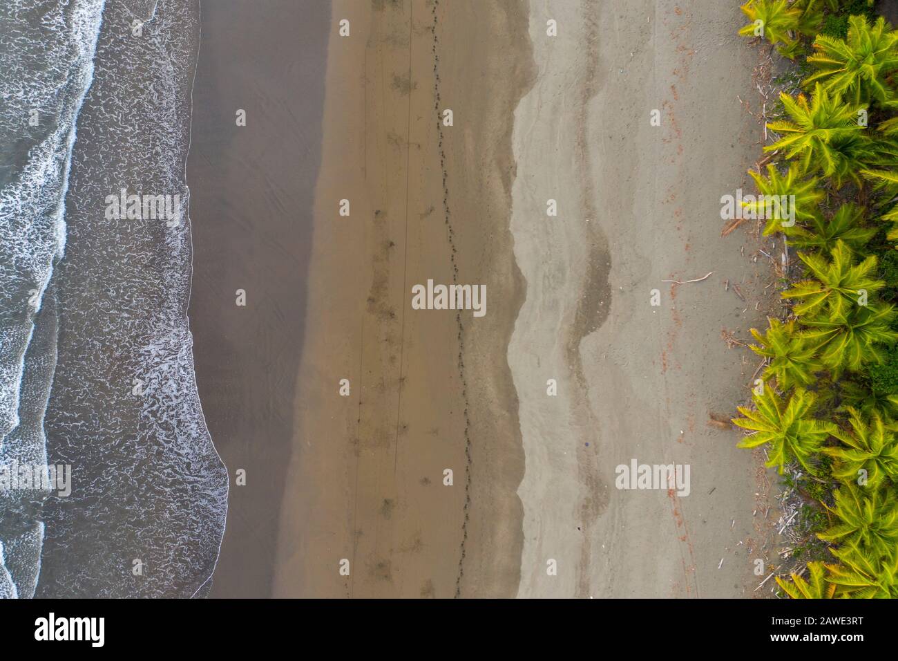 Küste und Strand in der Nähe von Parrita und Parque Nacional Manuel Antonio, Puntarenas Provinz, Costa Rica Stockfoto