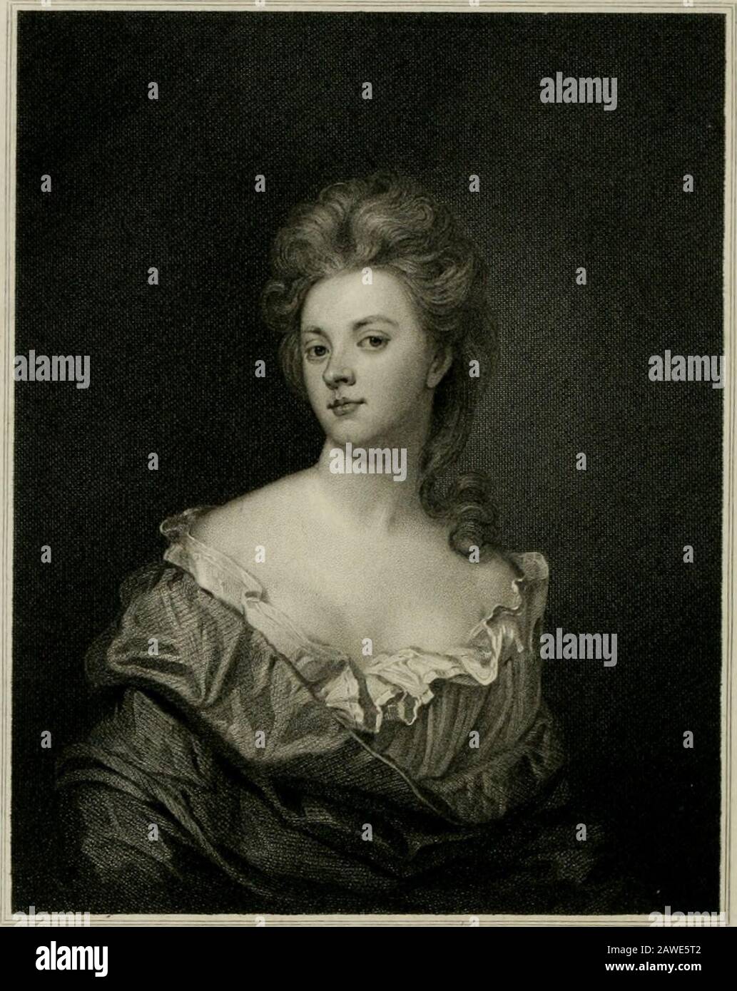 Aedes Althorpianae, oder, Ein Bericht über das Herrenhaus, Bücher und Bilder von Althorp: Die Residenz von George John Earl Spencer, zu der eine Ergänzung der "Bibliotheca Spenceriana" hinzugefügt wird. Von einem Original Ohnmacht l)j Erz. In der Calleiy bei Althari: .UltL-n. FufstiatfyrtMeRtrlZF.PiMix.J-i... C Picart.Srulpjit SAIS ASL BWCMISSS ©]? MA3M,]B:registered??Copyright:U©ISU Von an Origjnal Bnrtrait IjjSir G-otUVeyKmelkr.ira da* HaiisTyatMtkoT-^. Iffndm.Fahlished /prihi Jlev. T.FDibdmiSZZ. Fit-RSA^ iy XixAtt DIE BILDERGALERIE. 263 die Thentizität dieses Porträts wird von dem resem-b außer Zweifel gestellt Stockfoto