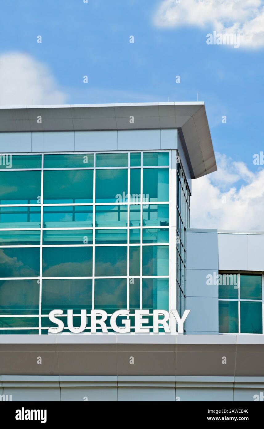 Neues Modernes Ambulantes Chirurgiezentrum Stockfoto
