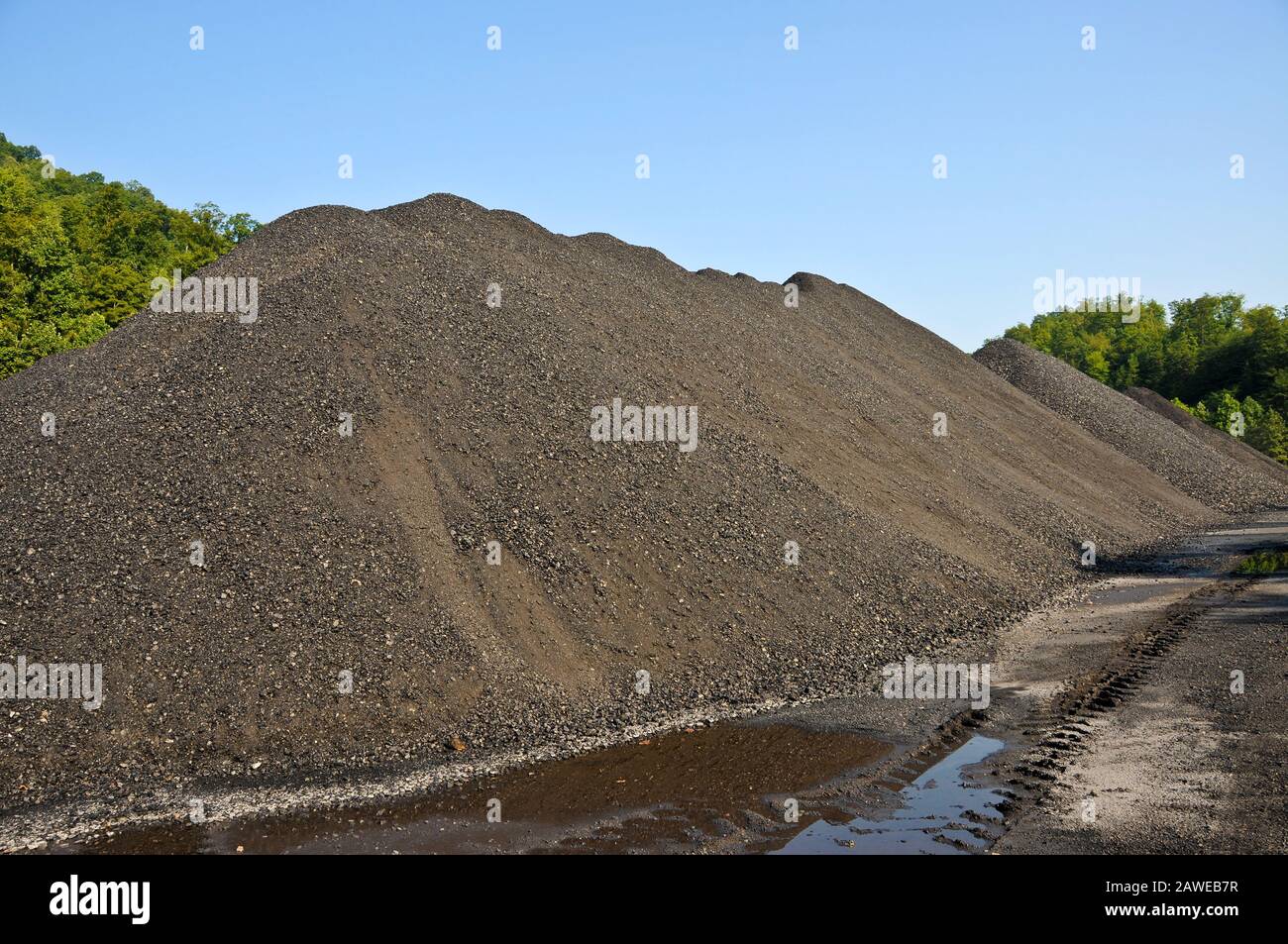 Ein Großer Kohlestapel Stockfoto