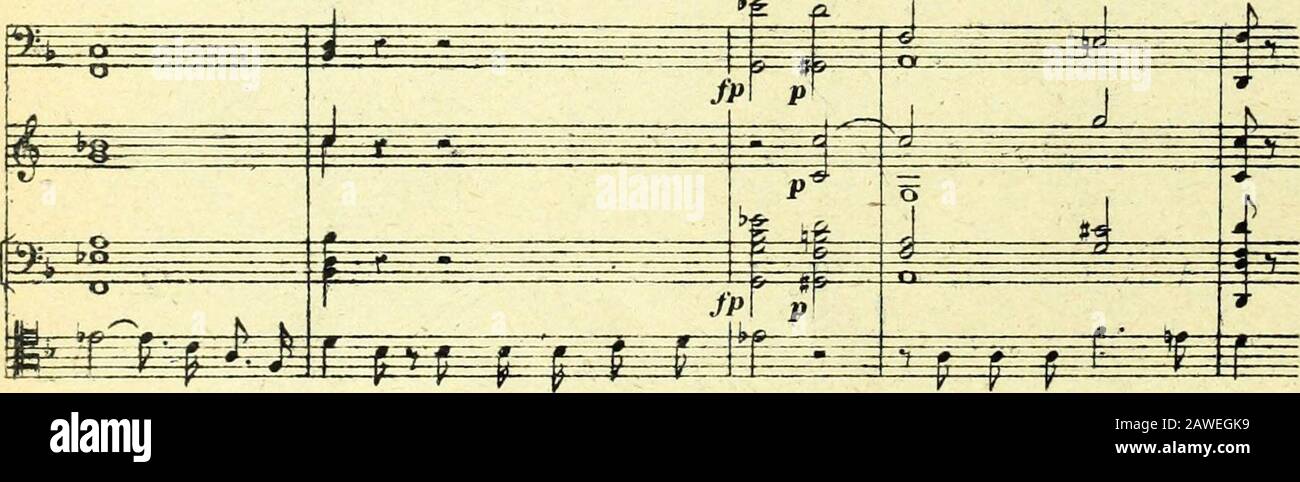 Nouveau traité d'Instrumentierung. *t Ophicleides UN HERAUT A toi,Robert de Norman.di.e, Leprince de Gre.na.de adresse ce car.Tel; Et par mA te *. Mtycrbeer, ROBERT LE DIABLE, acte II(S. 271 de la gr. Partit.) voix il te 4tf.fi. E, Non dan>. UN vain tour.noiEx. 410. AIIttomoJto moderato. Bassons 3ePosaune UI phieleide <*) BERTRAM Violoncelles et C. Basses pizz Mai" au combat moi.Tel. Stockfoto Nouveau traité d'Instrumentierung. *t Ophicleides UN HERAUT A toi,Robert de Norman.di.e, Leprince de Gre.na.de adresse ce car.Tel; Et par mA te *. Mtycrbeer, ROBERT LE DIABLE, acte II(S. 271 de la gr. Partit.) voix il te 4tf.fi. E, Non dan>. UN vain tour.noiEx. 410. AIIttomoJto moderato. Bassons 3ePosaune UI phieleide <*) BERTRAM Violoncelles et C. Basses pizz Mai" au combat moi.Tel. Stockfoto