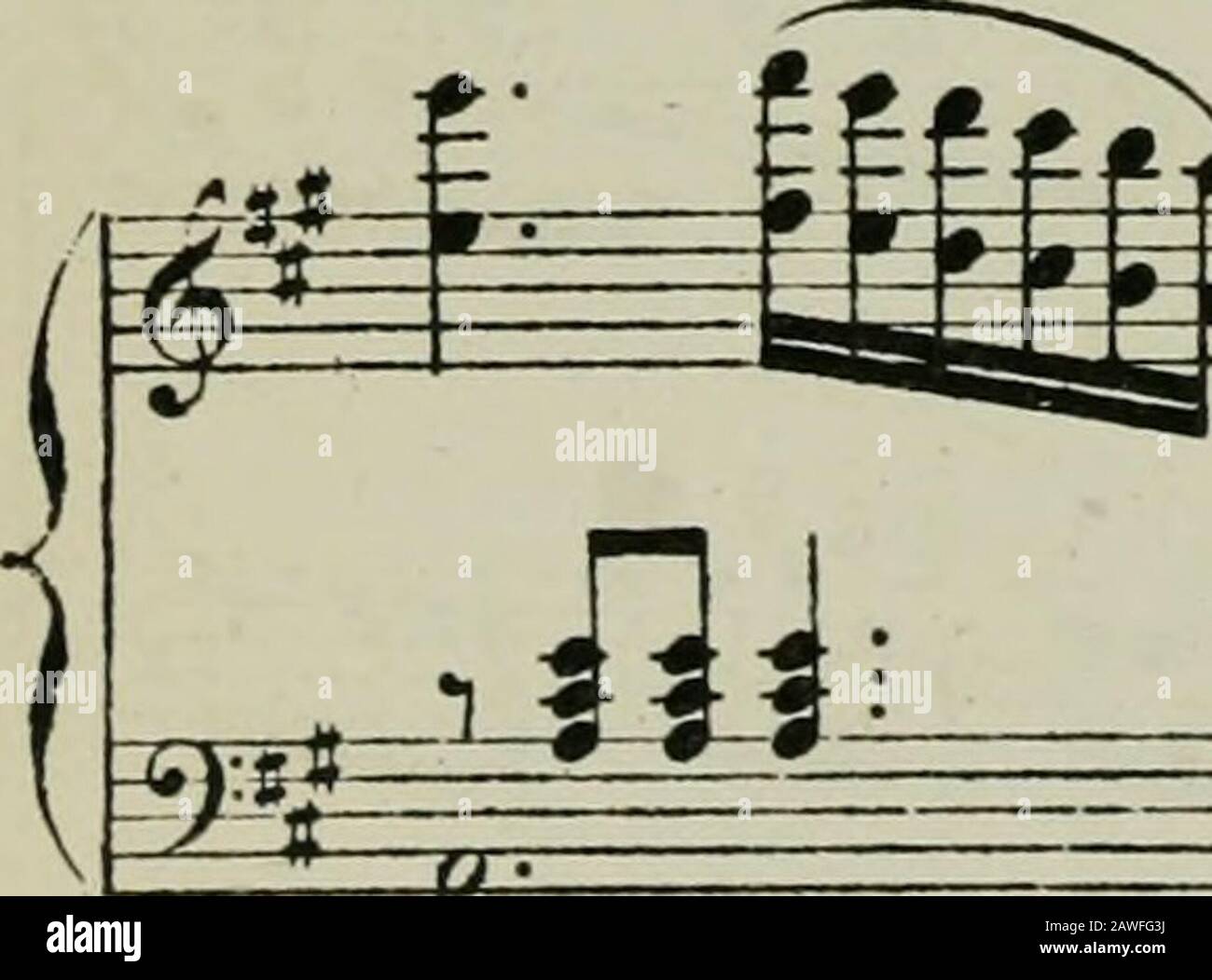 La Statue; opéra en trois actes de JBarbier & MCarrèPartition chant et Piano transcrite par Georges Bizet . M M t- hf^f^^ KZZ* ? TT? #?-* jjtnk^ 1 * * " * - a : 1 jjl: ZE 15^ 3^ fl^fi" i ^ C-3- Ji ^ ^ xSà ijl^i £ r ^ 0 i&lt;1 Stockfoto