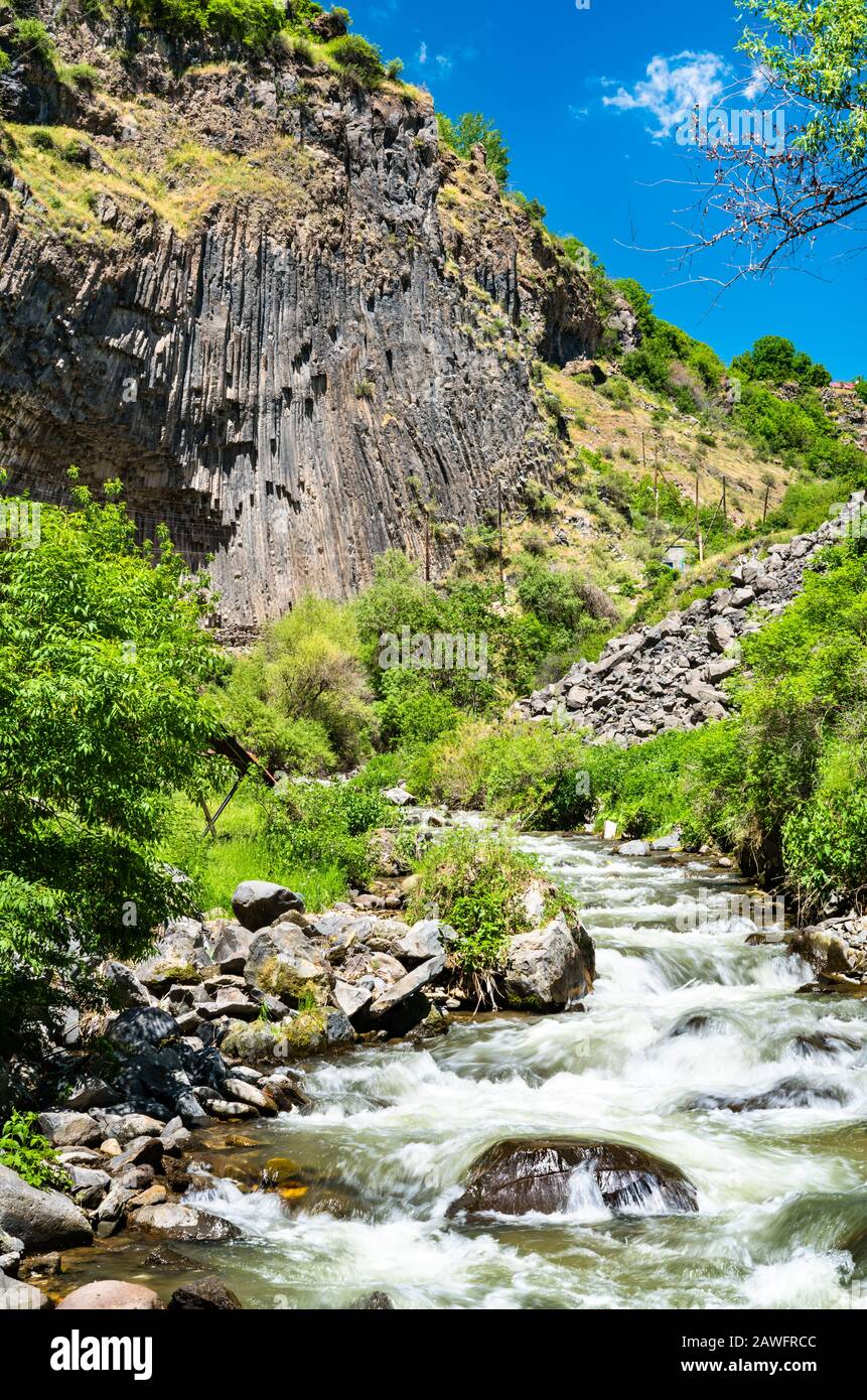 Der Fluss Azat in der Garnischlucht, Armenien Stockfoto