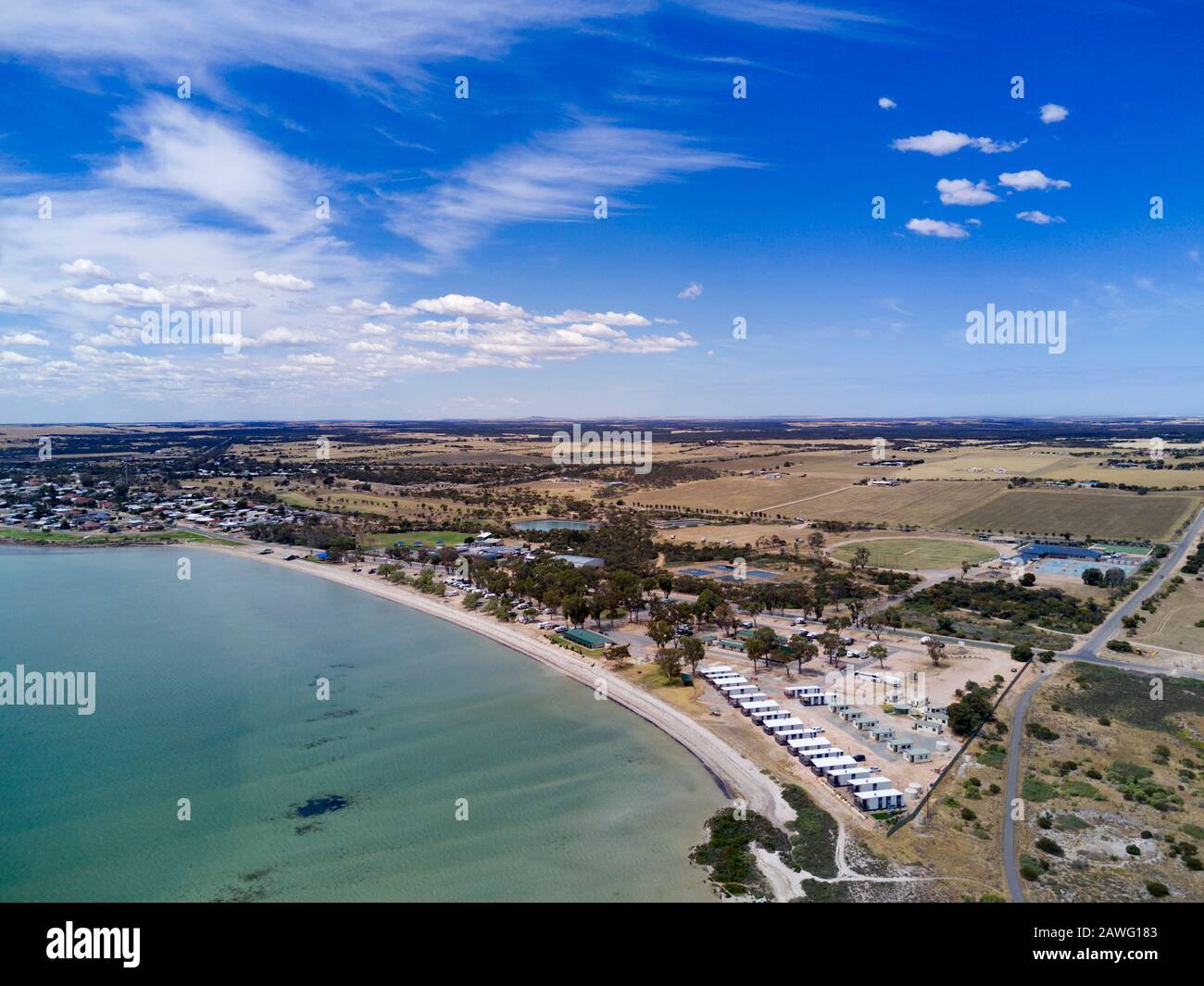 Discovery Parks Caravan Park auf der Streaky Bay Eyre Peninsula South Australia Stockfoto