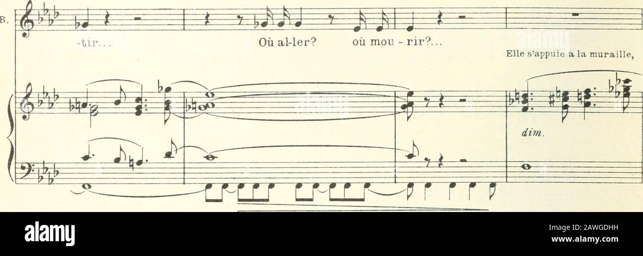 Béatrice; légende lyrique en quatre actesPoème de Robert de Flers et Gaston Ade Caillavet, d'après Charles Nodier . U-LUU-. Défaillante. P^-fftfn fei Stockfoto