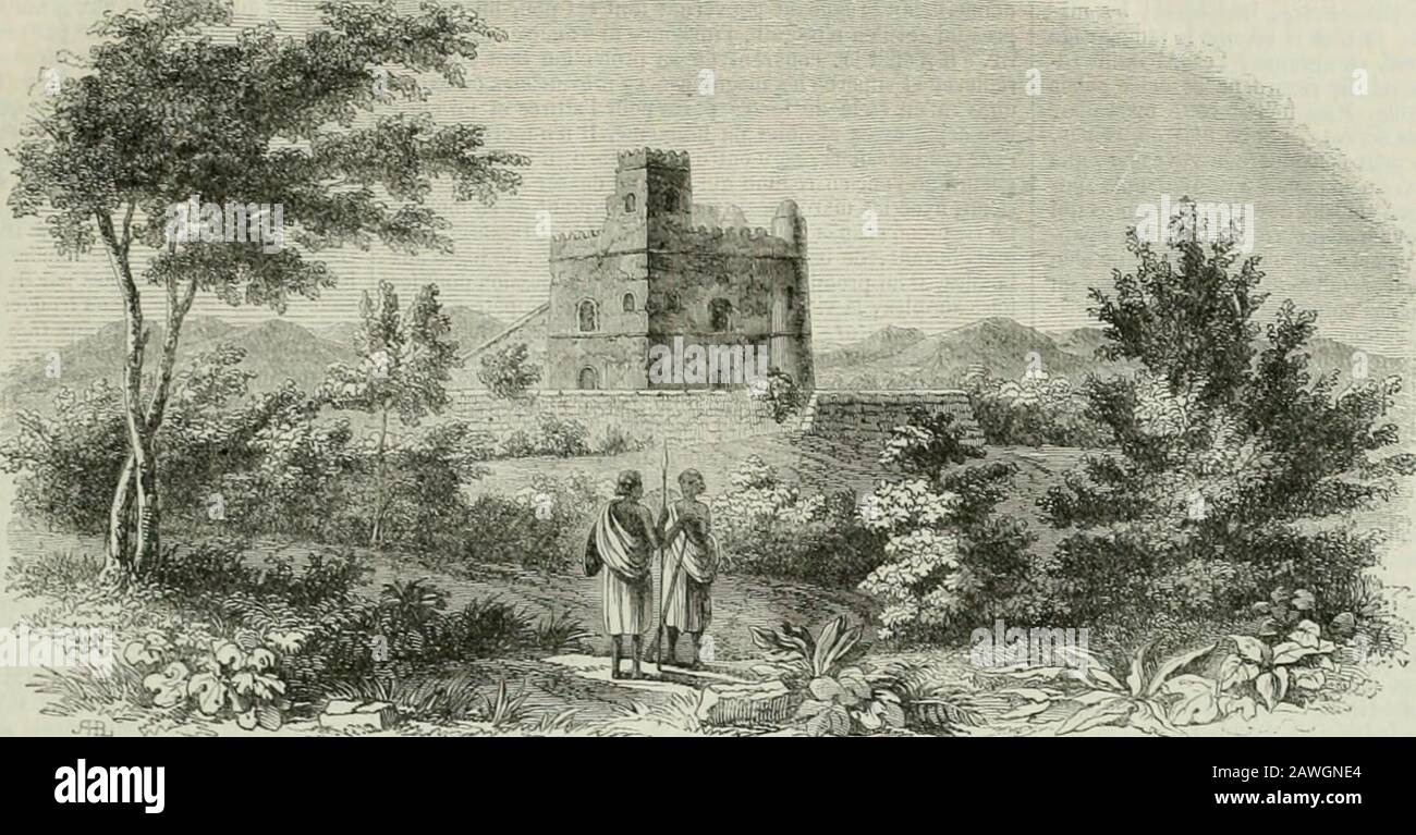 L'Illustration : Journal universel. Aient à toutulre Moment, plusieurs mois sécouleraient, pen-ant lesquels les sommets du Samen seraient dé-arnis de neige. Il sullirait, par exemple, que leel fût sans nuage au Moment où le soleil passesrlicalement sur le Samen. "CES observations intéressantes sur les neiges deAbyssinie, une foule dautres sur la vé^éiaticn,cours des rivières, la constitution des monia-les . feront subir àgéographie physi-le et botaniipie dette Portion si peunnue de lAfriques rectifications im-irtantes. Mais aussile de peines, que! Die Fahrt nach ontùté aux deux cou-geux Stockfoto