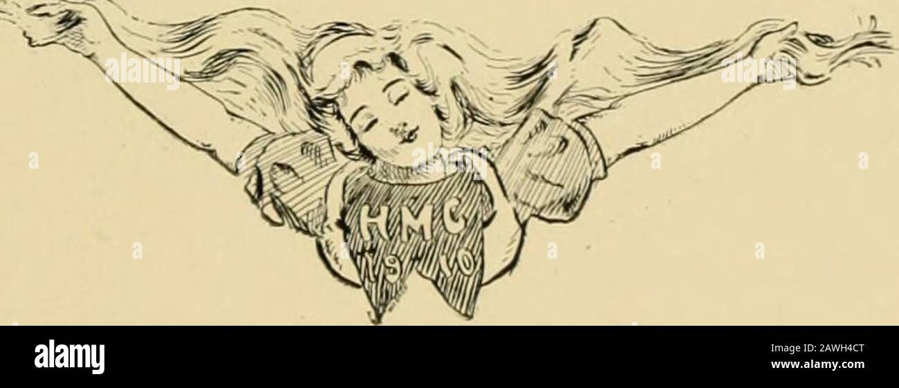 Similia: Das Jahrbuch von 1910 der medizinischen Hochschule Hahnemann orley,[912. In diesem Jahr wurde unser Team Zweiter, erhielt aber aufgrund der Disqualifikation des Siegers die Meisterschaft. Temple College, welche Institution schuldig war, einen Mann und keinen Studenten zu führen. Obwohl das onr-Team aus neuen Männern bestand, die zuvor einen neueren Lauf hatten, machten sie eine verygood-Serie und machten die Staffel in drei Minuten und 43 Sekunden, wobei jeder Mann ein gutes Rennen führte.Die Mannschaftsmitglieder waren Norley, 1912: Dowdle, 1912; Boone, [913, und McCombs, 1913. IHE vier Männer, die die Mannschaft im Jahre 1909 und im Jahre 1910 ausmachten Stockfoto