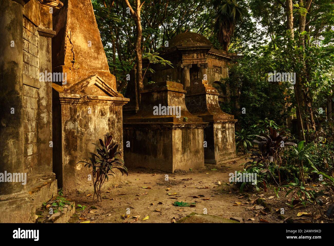 South Park Street Cemetery in Kolkata. Indien Stockfoto