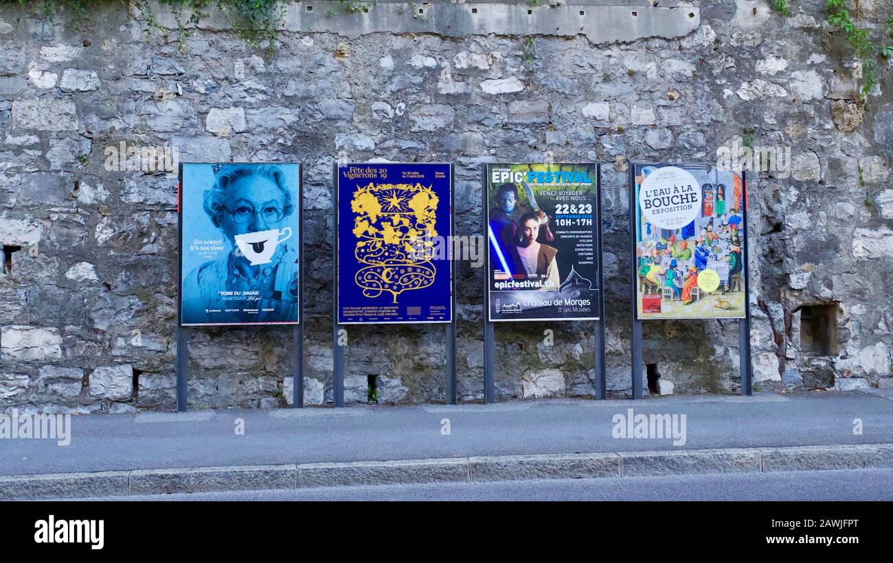 Montreux, Kanton Waadt, Schweiz. Stockfoto