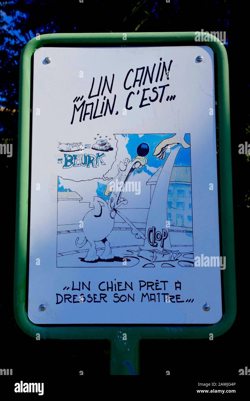 Ratsschild, Montreux, Kanton Waadt, Schweiz. Stockfoto