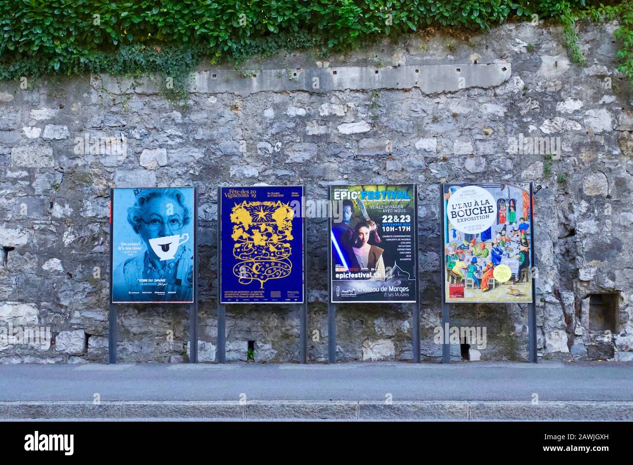 Montreux, Kanton Waadt, Schweiz. Stockfoto