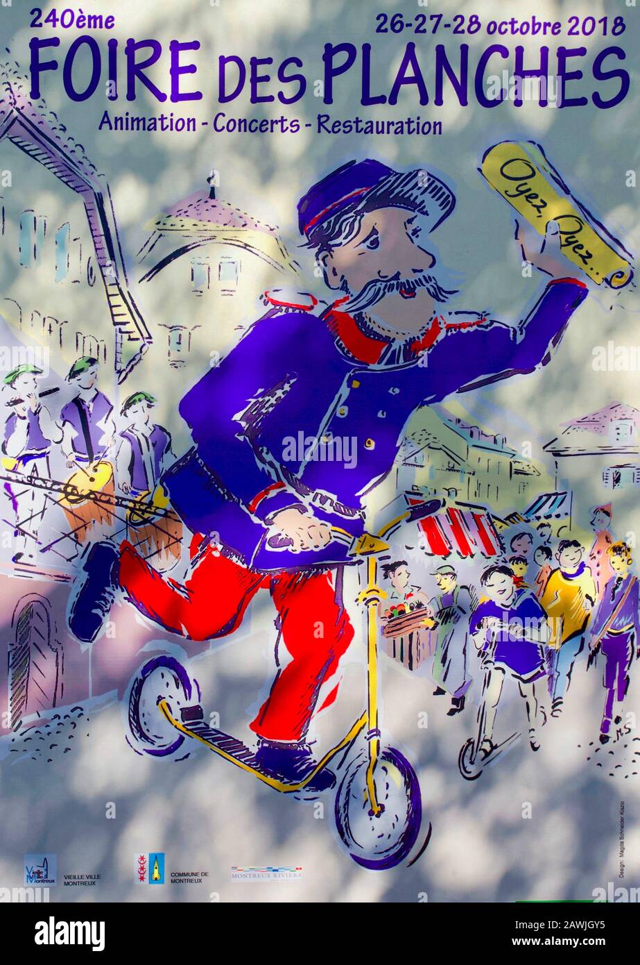 Foire des Planches, Montreux, Kanton Waadt, Schweiz. Stockfoto