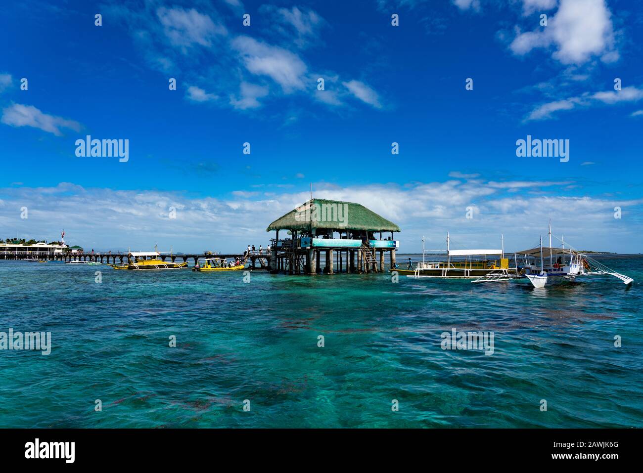 Nalusuan-Insel in Cebu, Philippinen. Stockfoto