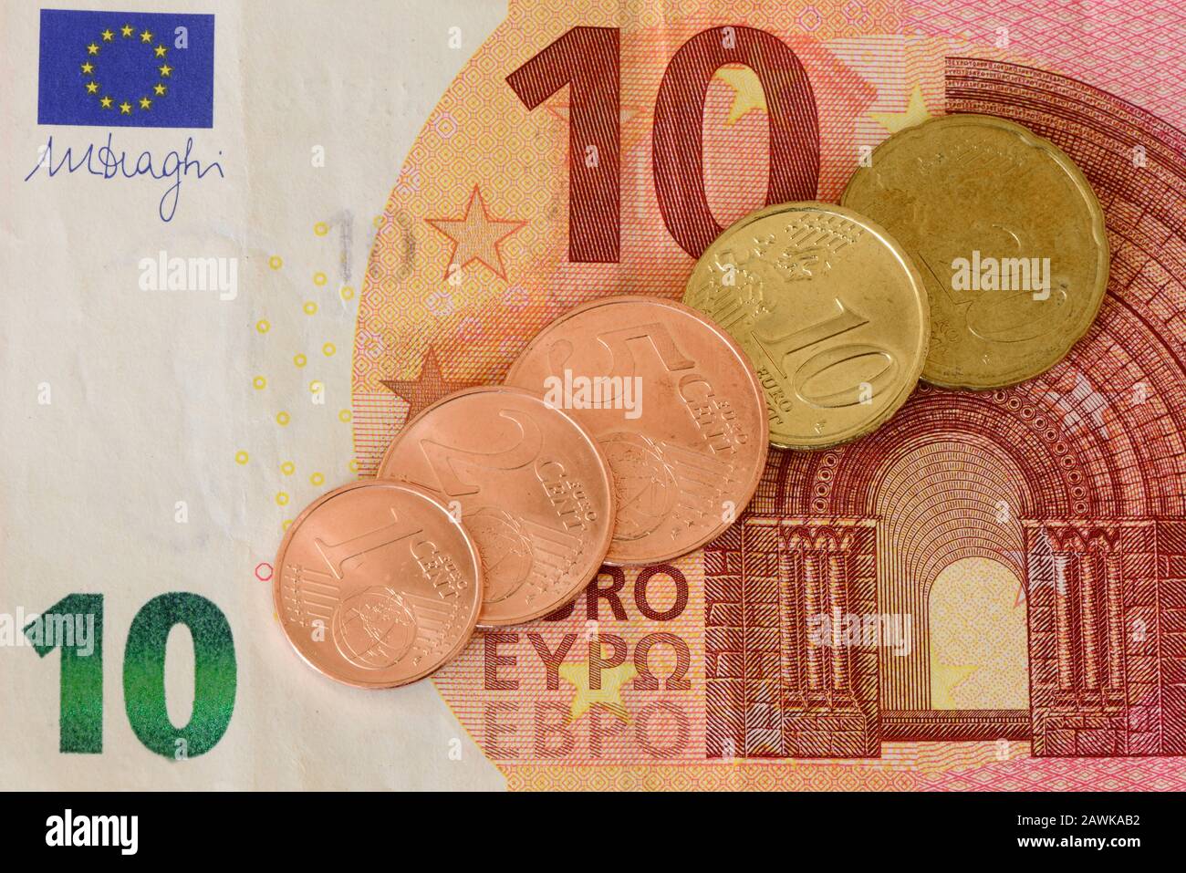 Medienberichten zufolge plant die neue EU-Kommission, Cent-Münzen abzuschaffen. Stockfoto