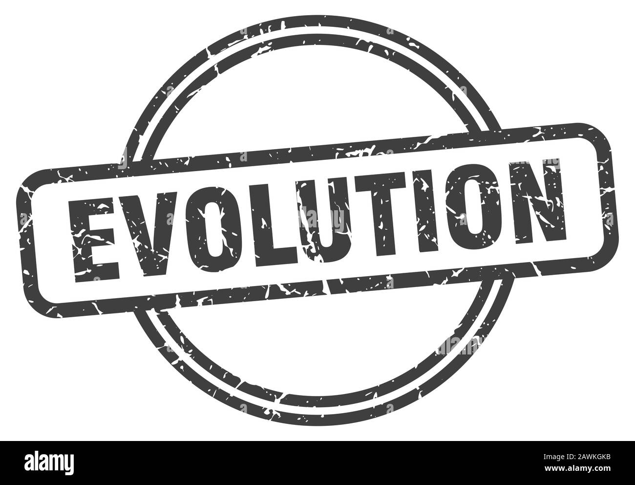 Evolution Stamp. Evolution runder Vintage Grunge Schild. Evolution Stock Vektor