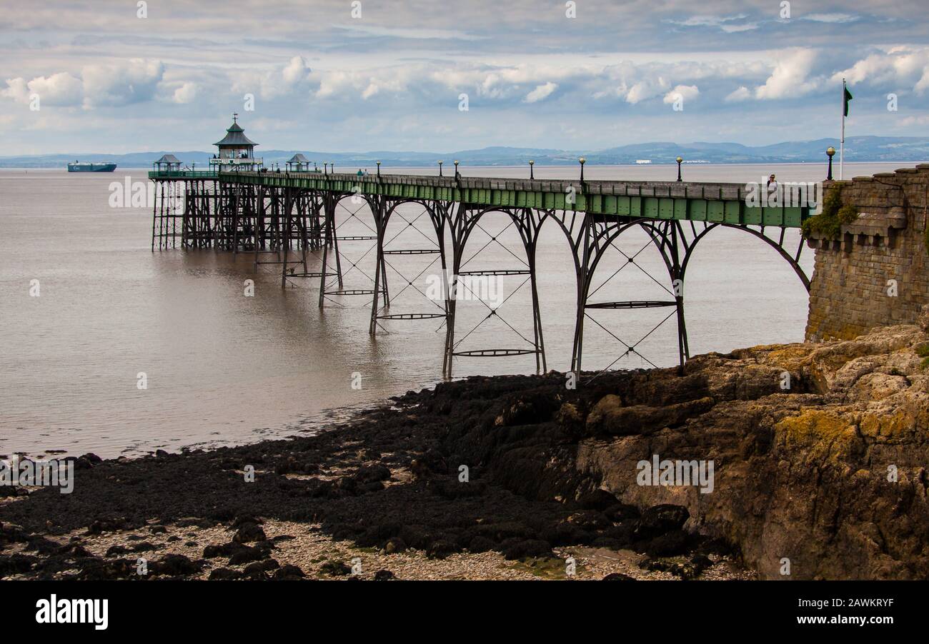 Clevedon pier Stockfoto