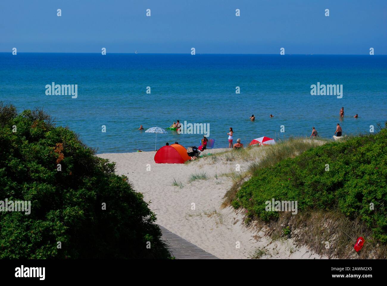 Strand von Ristinge, Insel Langeland, Fünen, Dänemark, Skandinavien, Europa Stockfoto