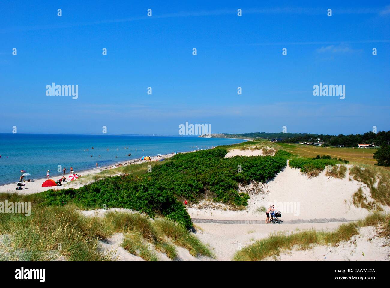 Strand von Ristinge, Insel Langeland, Fünen, Dänemark, Skandinavien, Europa Stockfoto