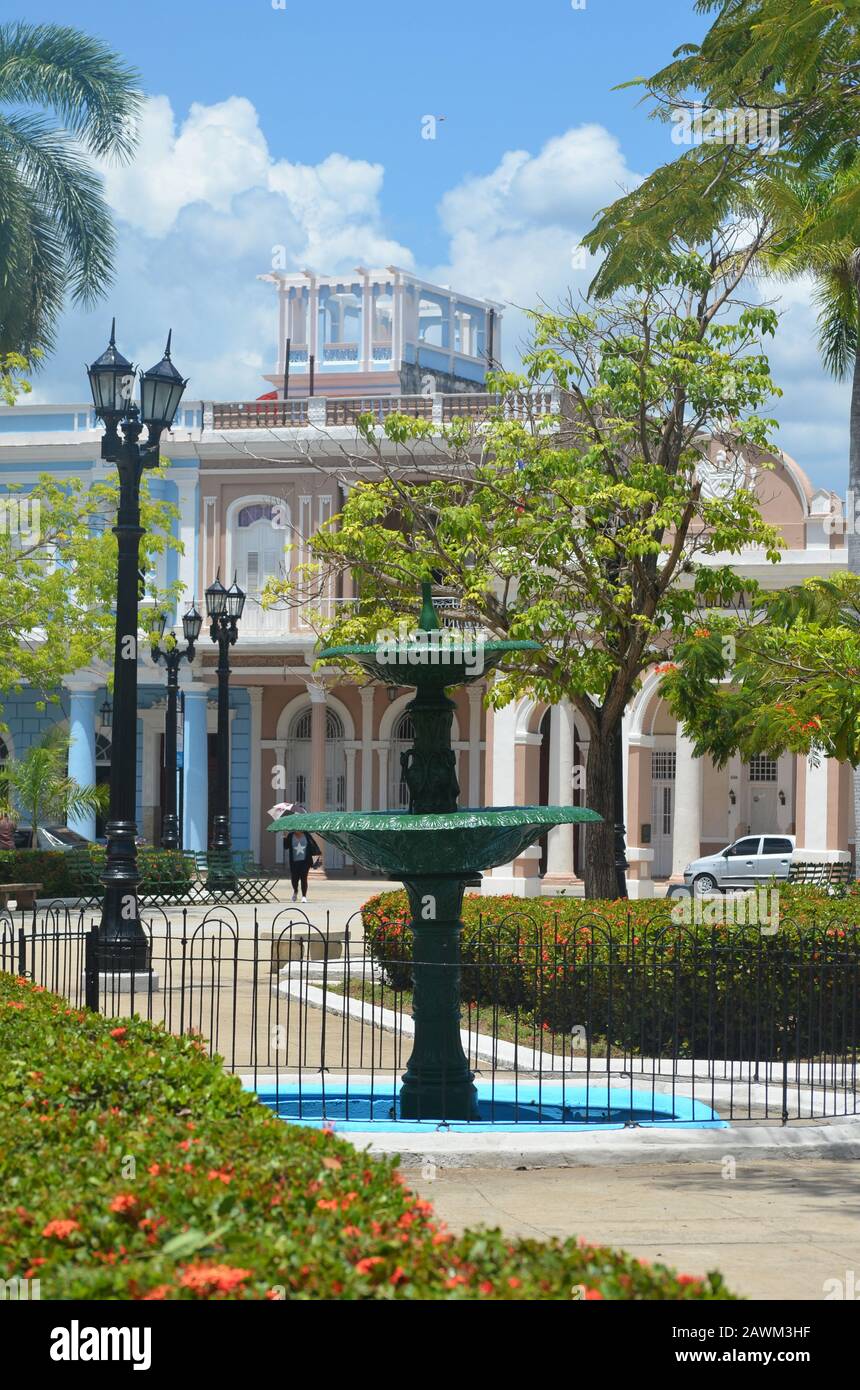 Cienfuegos, alias "la Perla del Sur", eines der besten Beispiele für die Stadtplanung im 19. Jahrhundert in Kuba Stockfoto