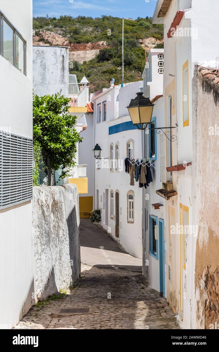 Hintergasse, alte, Algarve, Portugal Stockfoto