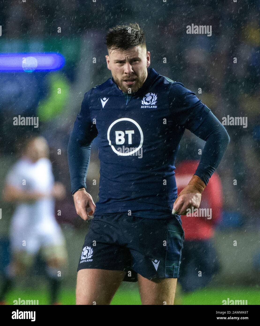 Rugby Union Scotland / England - Murrayfield Stadium, Edinburgh, Schottland, UK Pic Shows: Scotland Scrum-Half, Ali Price, als Schottland Gastgeber für Engls spielen Stockfoto