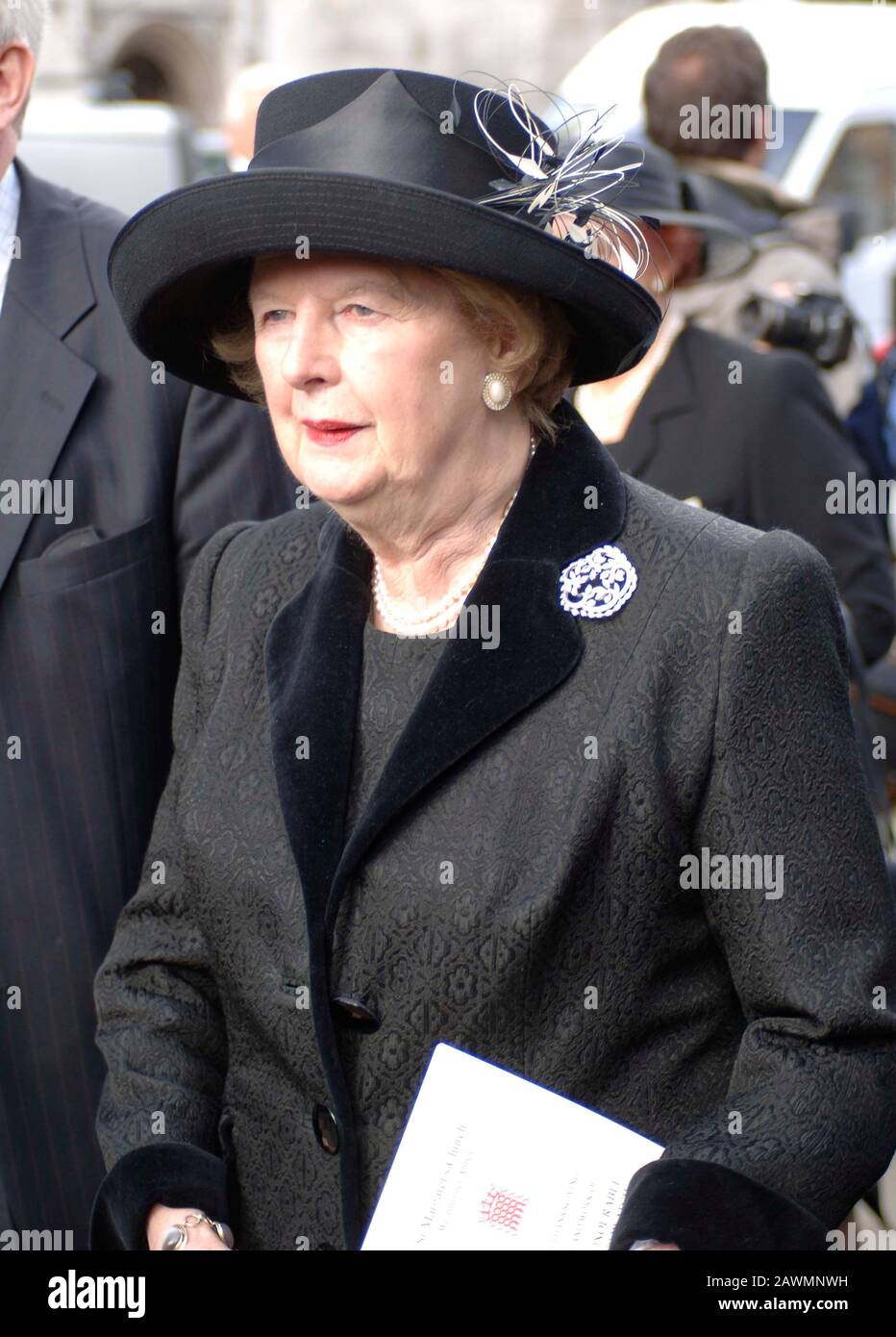 Baroness Thatcher ging 2005 ins Oberhaus in Westminster. Stockfoto