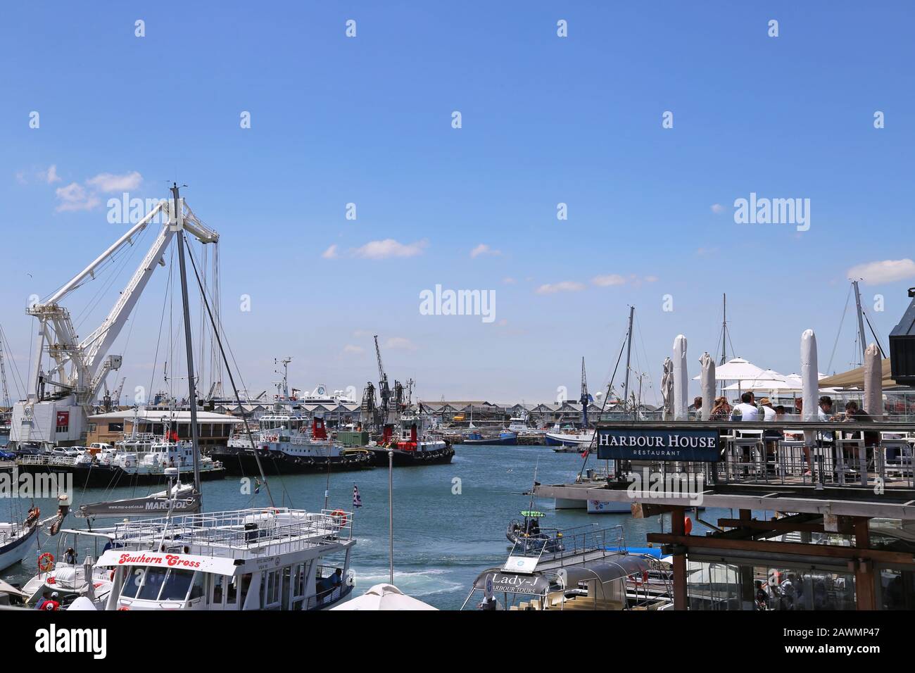 Victoria Basin, V&A (Victoria und Alfred) Waterfront, Kapstadt, Table Bay, Western Cape Province, Südafrika, Afrika Stockfoto