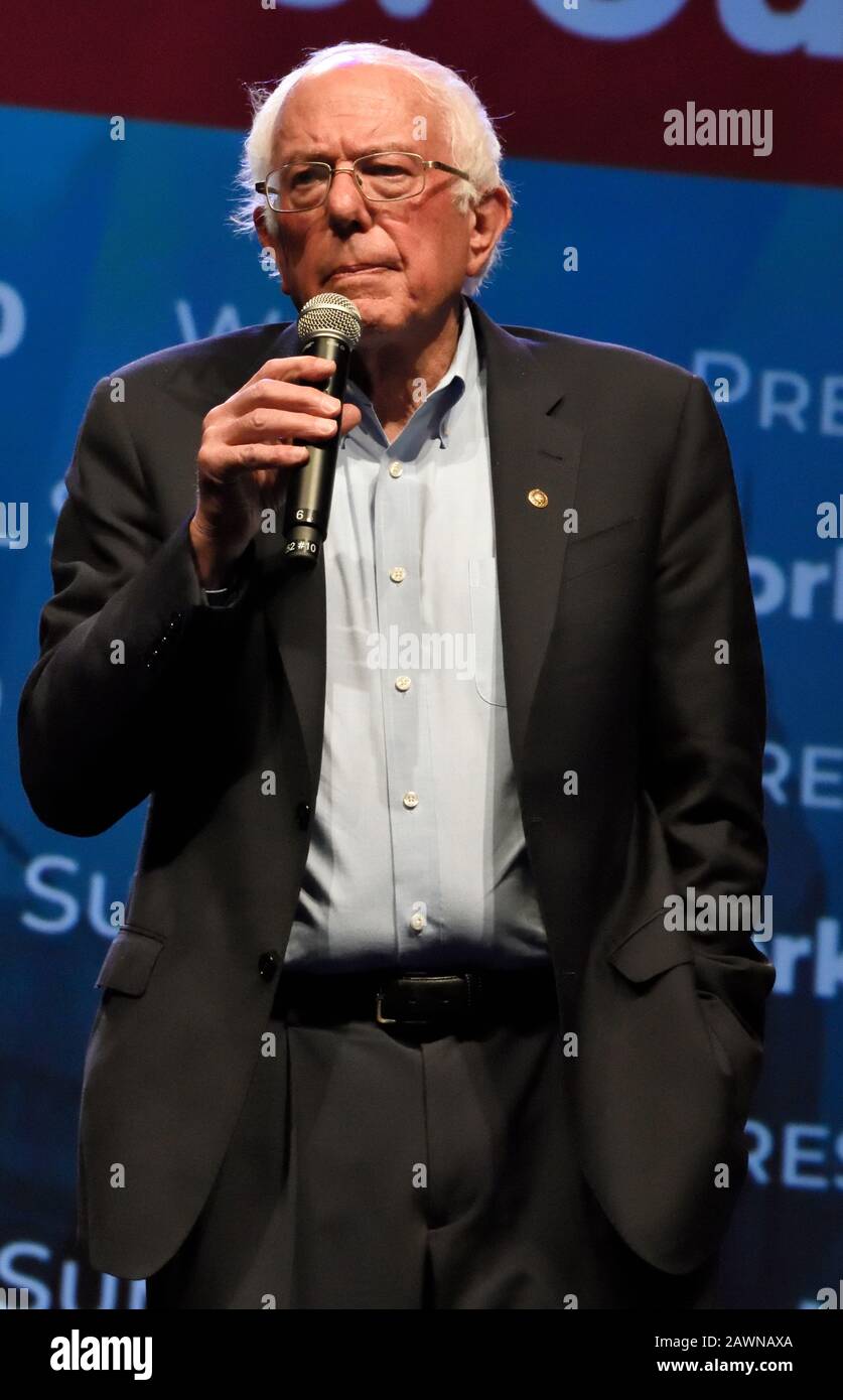 Philadelphia, PA, USA - 17. SEPTEMBER 2019: Bernie Sanders beim Workers' Presidential Summit im Pennsylvania Convention Center. Stockfoto