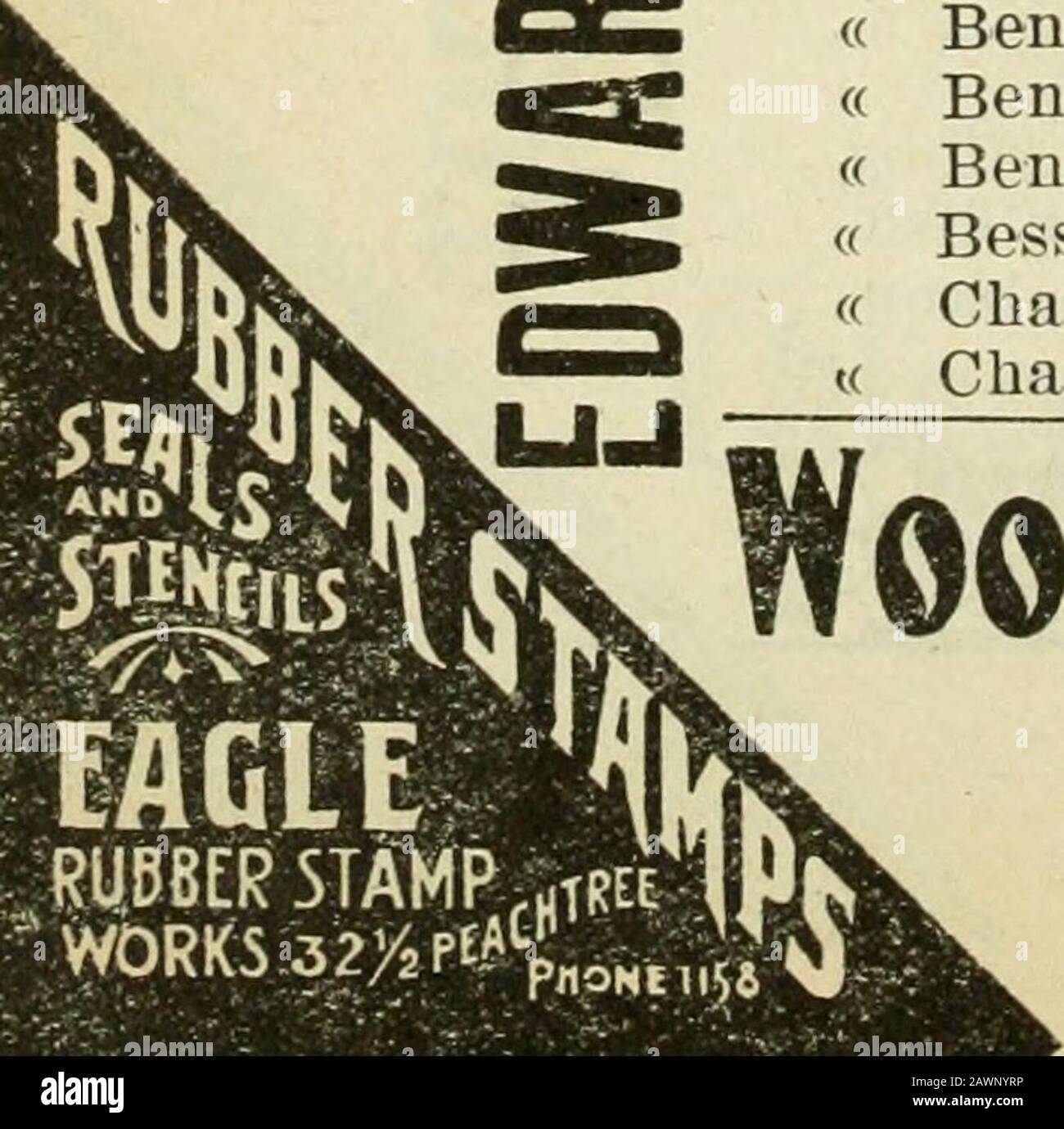Atlanta City Directory. harles BWinship mgr, Foundiy and W & A R R" Land Co, A D Greenfield Pres, Eugene M Mitchell sec andtreas, 208 Peters bldg Convent of Mercy, Sister M Irene Superior, 149 Washington Conway Archie N, Stenograf, r 114 W Balier" Atticus Miss, R 53 Crew" Curtis Rev (Maiy), r 53 Crew " Ethel H Miss, Slady G6 Whitehall, r 580 Whitehall" Henry W (Mattie), Painter, r 210 E Pine" Horace H, Elk 31 W Alabama, r 580 Whitehall" James W, AGT Gen Fire Ext Co, R 2TG Marieta" James W. Elk P O, r 150 Summitt Ave" John H Dr. (Susan H), 243y2 Peters, r 580 Whitehall" J Horace, stenogram Stockfoto
