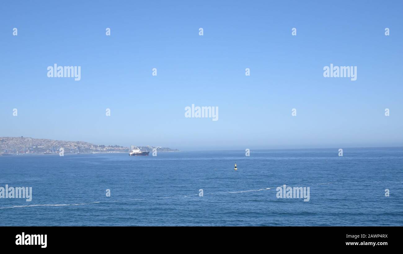 Meeresküste von viña del mar Stockfoto