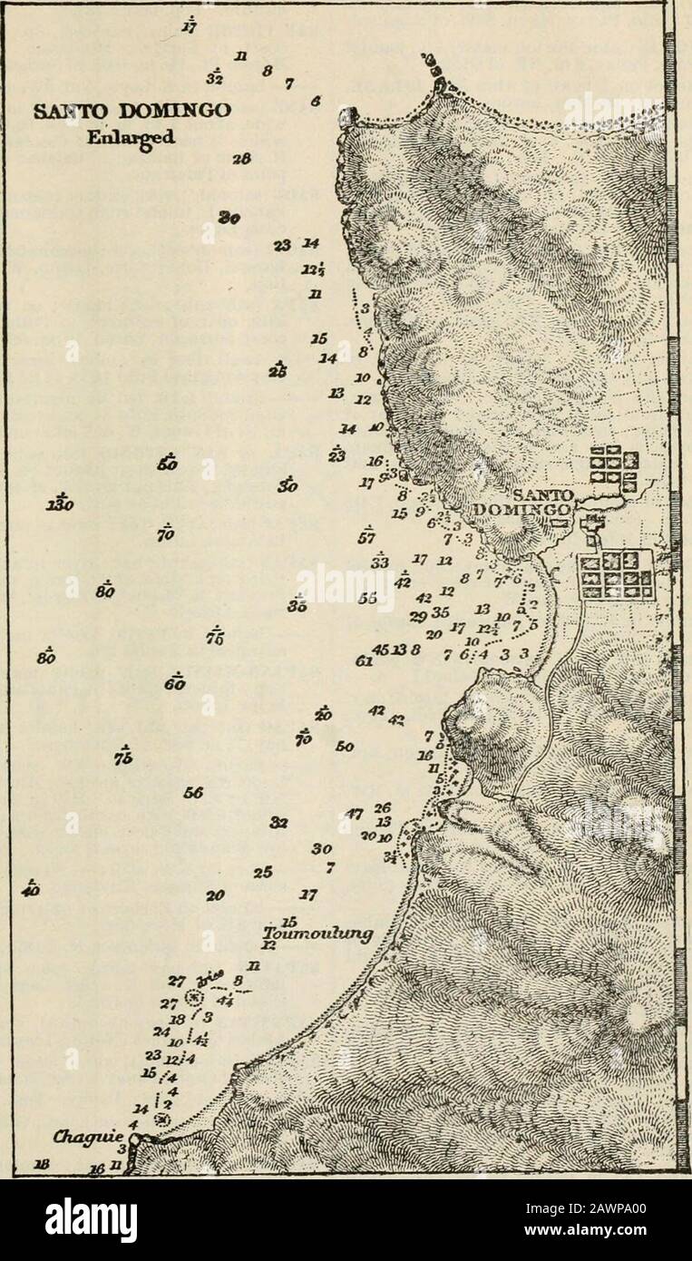 Ein Aussprechender Gazetteer und geographisches Wörterbuch der philippinischen Inseln, Vereinigte Staaten von Amerika mit Karten, Diagrammen und Illustrationen . turesque. Auch Gebäude sind von besserer Klasse. Pop., 2.652. Gute Verankerung in der Bucht von Santo Domingo, abseits von N. Point.SANTO GAMSiN (sahn-toh gahm-sahn), ver.; Weiler in Pacantan, 2 m. SW. Von Malitbog, Leyte.SANTO GUISGUIS (sahn-toh gees-gees), ver.; Weiler in Pueblo von Lucena, Tayabas, Luzon, in der Nähe von Guisguis.SANTO GUIS! (Sahn-toh gee-See), ver.; Weiler an der SW. Küste von Guimarasi., vor Iloilo, Panay, an der SW. Endstation der W. Coast Road, 16 m. SW. Von Nagaba.SANTOL (sahn-t Stockfoto