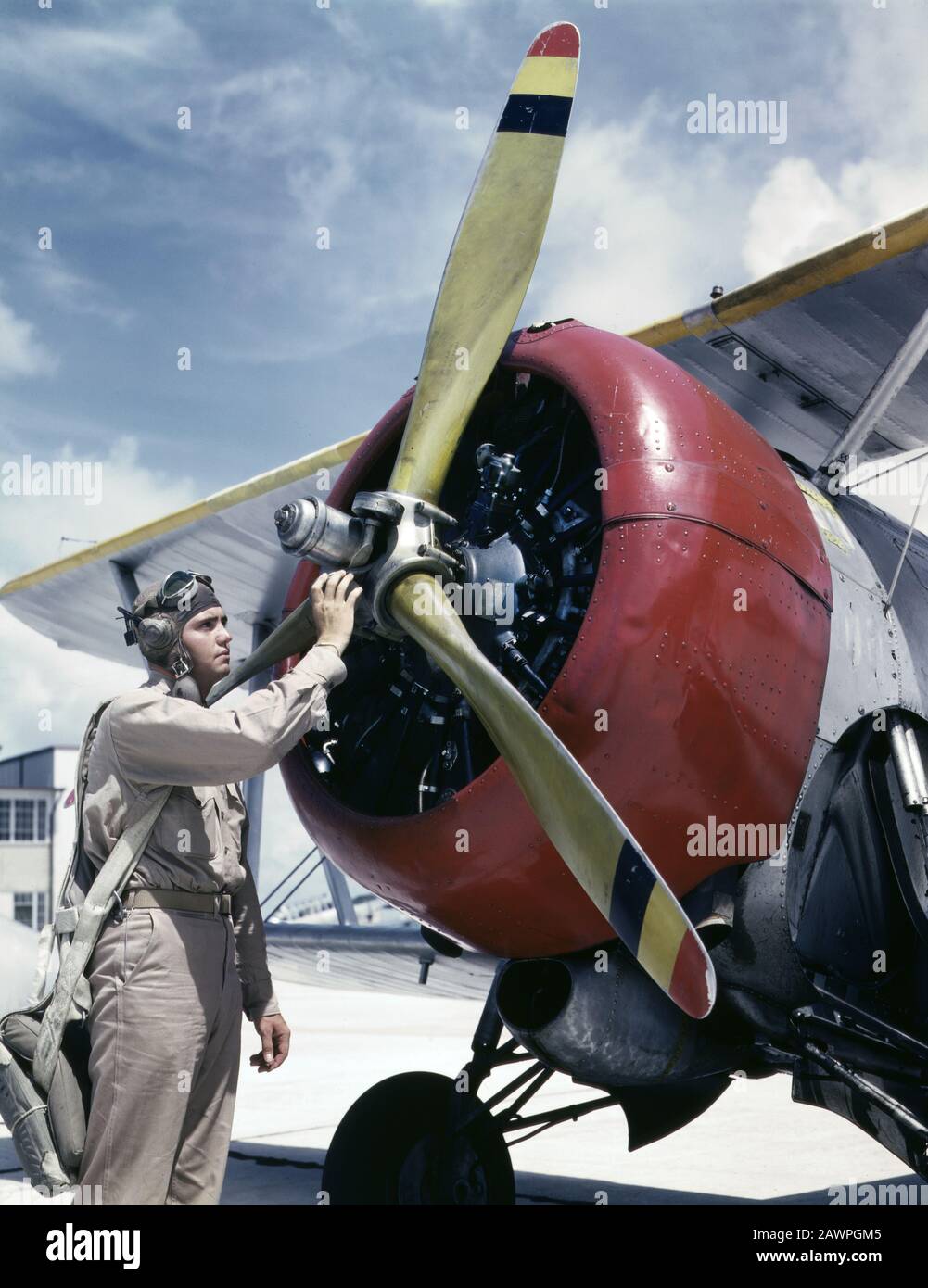 Cadet Thanas auf der Naval Air Base, Corpus Christi, Texas, USA, Foto von Howard R. Hollem, U.S. Office of war Information, August 1942 Stockfoto
