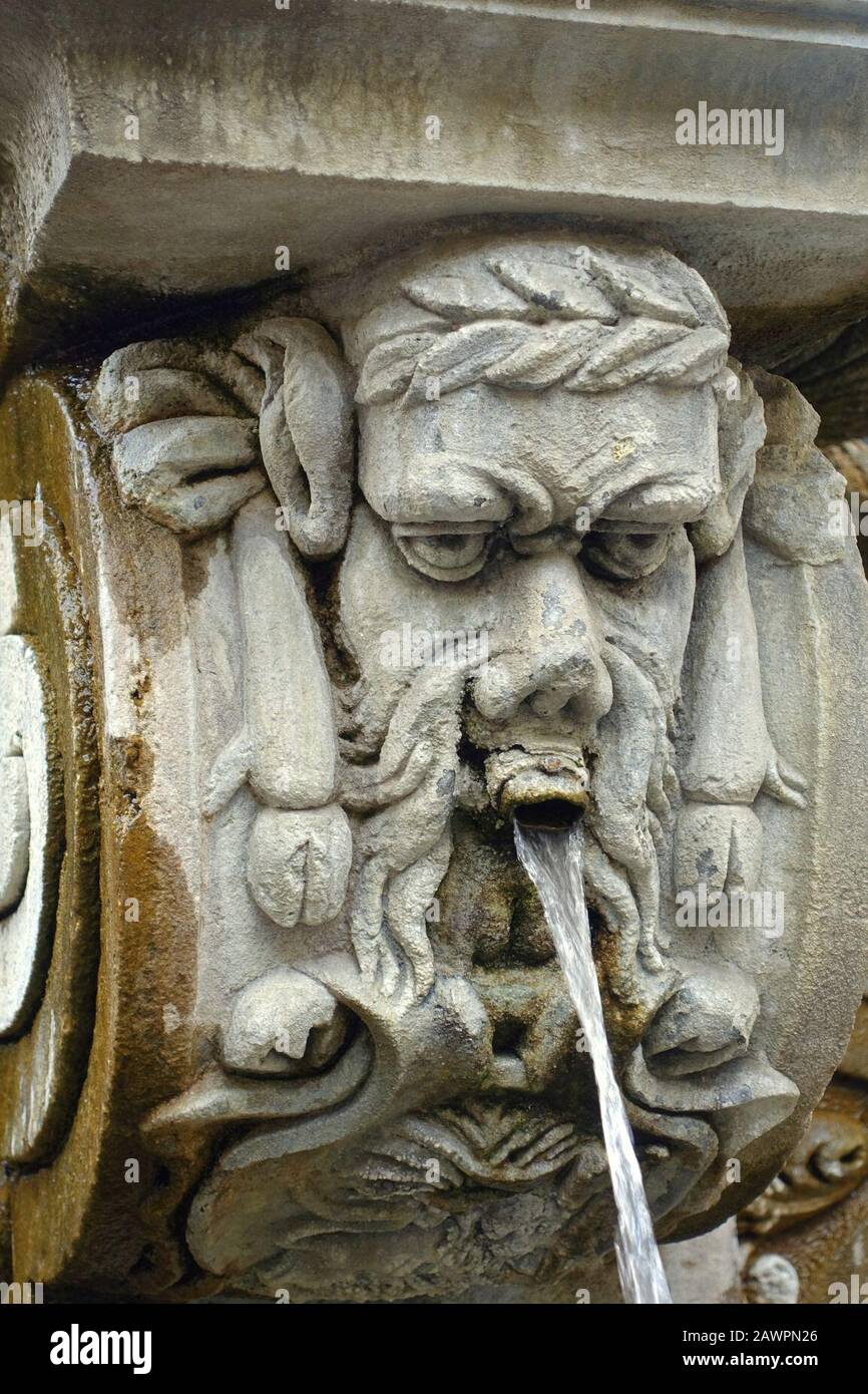 Fontana dei leoni - Viterbo, Italien Stockfoto