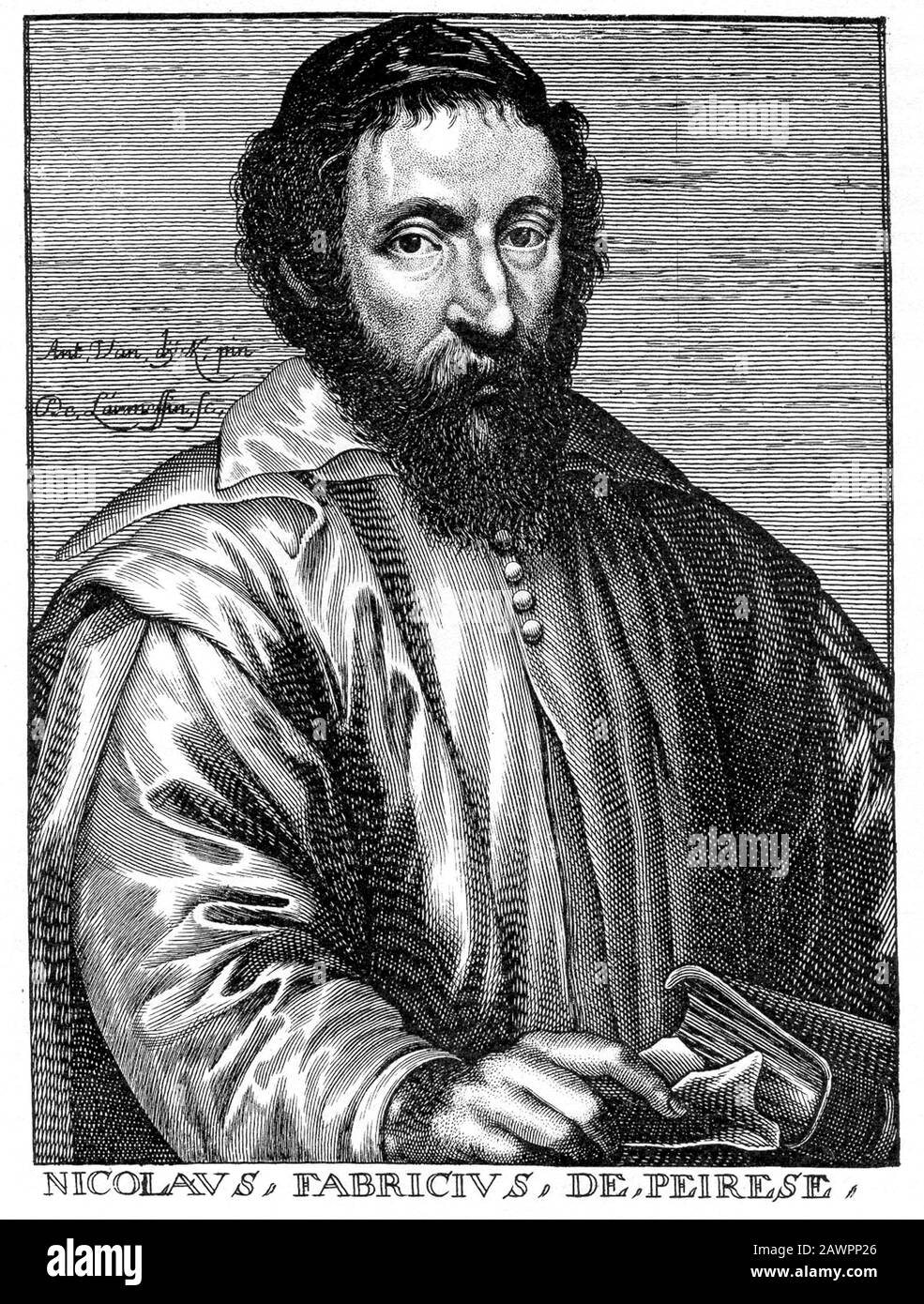 Nicholas Claude Fabri de Peiresc (* 1580 in Paris; † 1637 in paris), französischer Astronom, Antiquar und Savant, der eine breite Korrespondenz mit GALILEO GALILEI pflegte Stockfoto