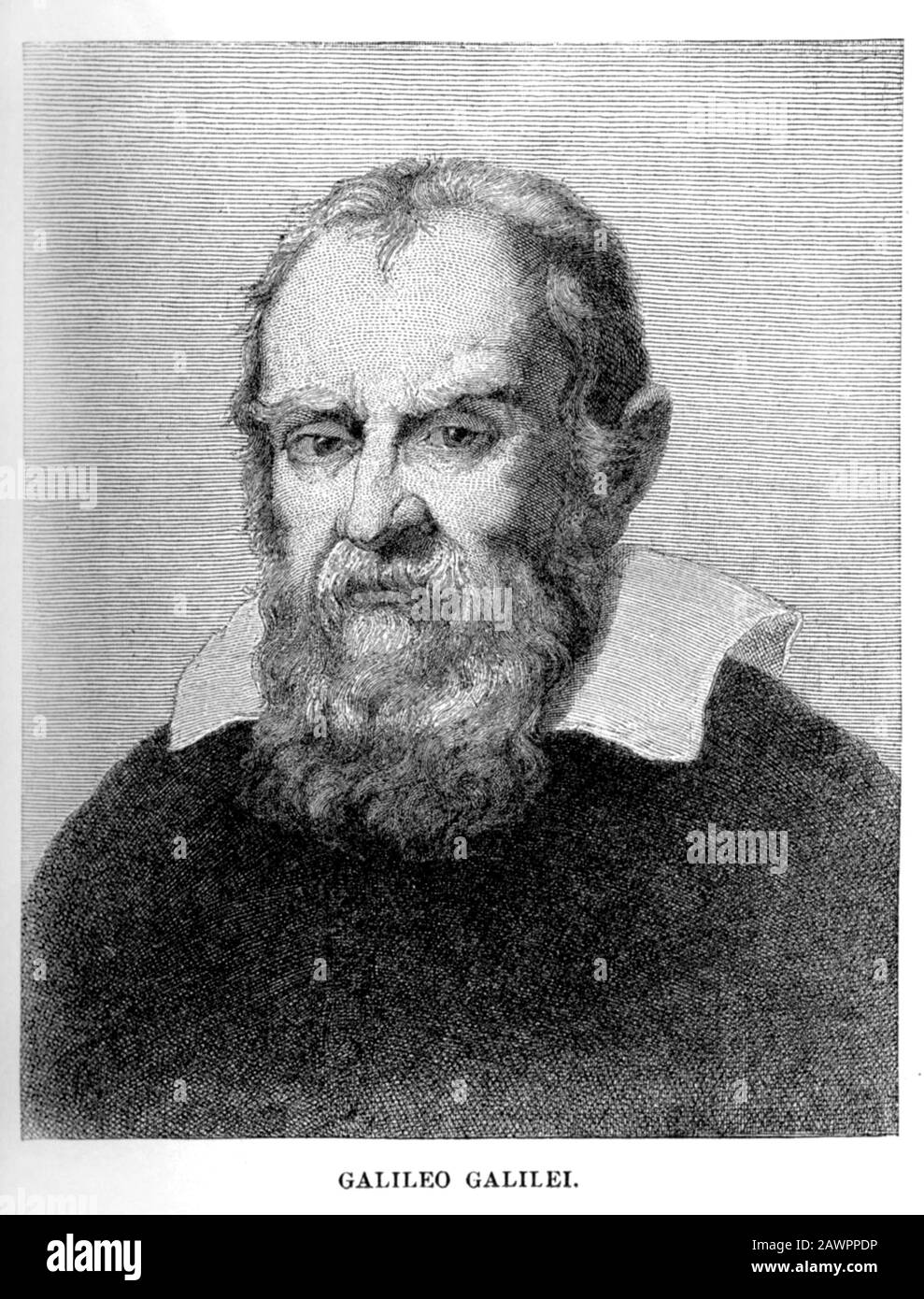 Galileo GALILEI ( Pisa 1564 - Arcetri 1642 ) italienischer Physiker und Astronom , Vater der modernen Wissenschaft , Autor der Studien ' Il Saggiatore ' (1623 Stockfoto