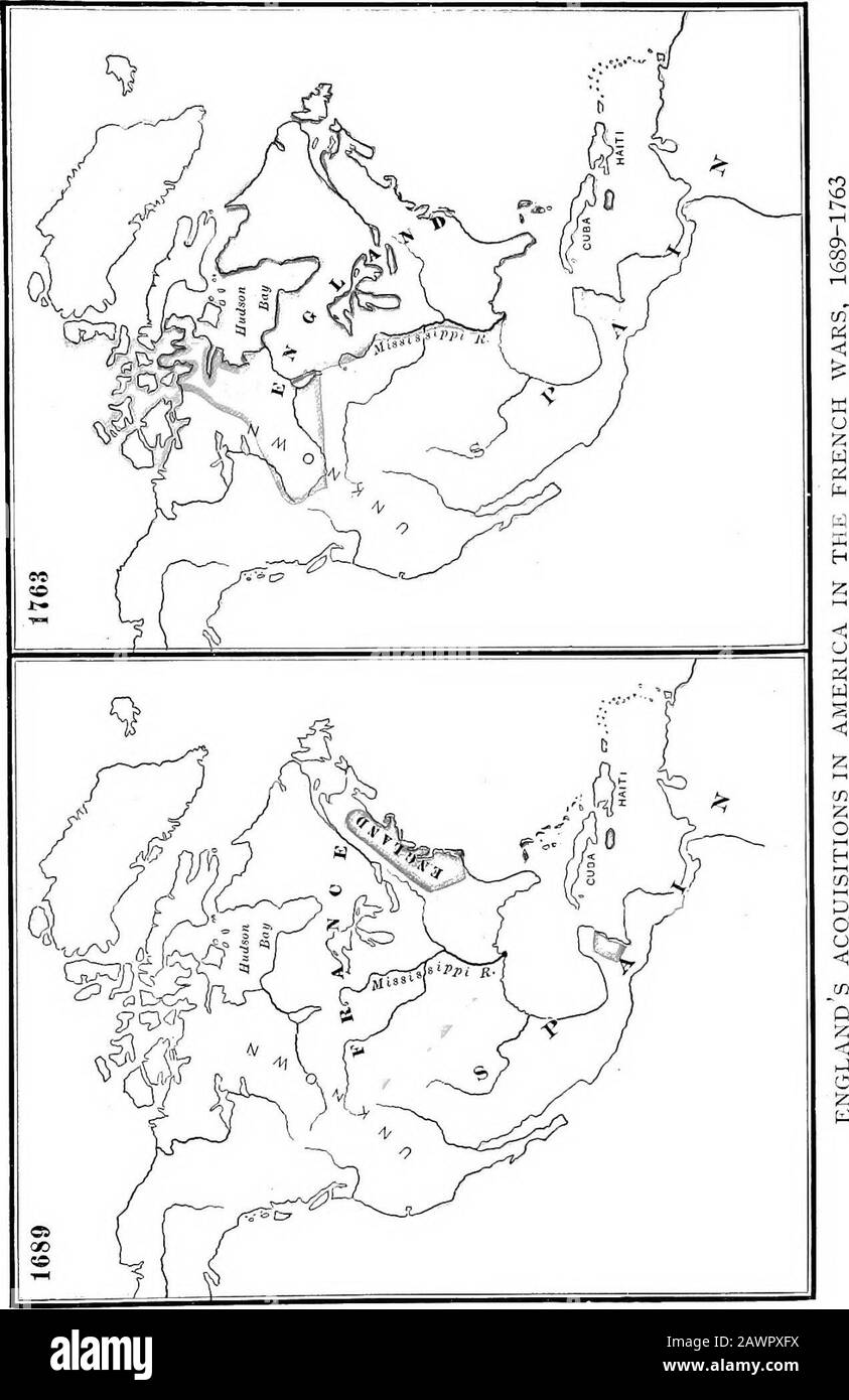 Eine amerikanische Geschichte . Das Wolfe-Montcalm-Denkmal. Der Kampf mit Frmice für Nordamerika 103 und, unter Beibehaltung Floridas, führte Havanna und Manila nach Spanien zurück, unter dessen Autorität sie bis zum Spanisch-Amerikanischen Krieg von 1898 bleiben sollten. Der Frieden von Paris war für Frankreich, 124. Signif - England und Amerika von immenser Bedeutung. Für Frankreich bedeutete das (außer einem kurzen Pgacetoeng! Wiederbelebung am Tag der Napoleon) die Aufgabe der Idee eines!""*. Frankreich? Und das Kolonialreich von Ammenca in Nordamerika. Für England markierte es den akme der Kolonialmacht und gab das Versprechen von Undistur Stockfoto